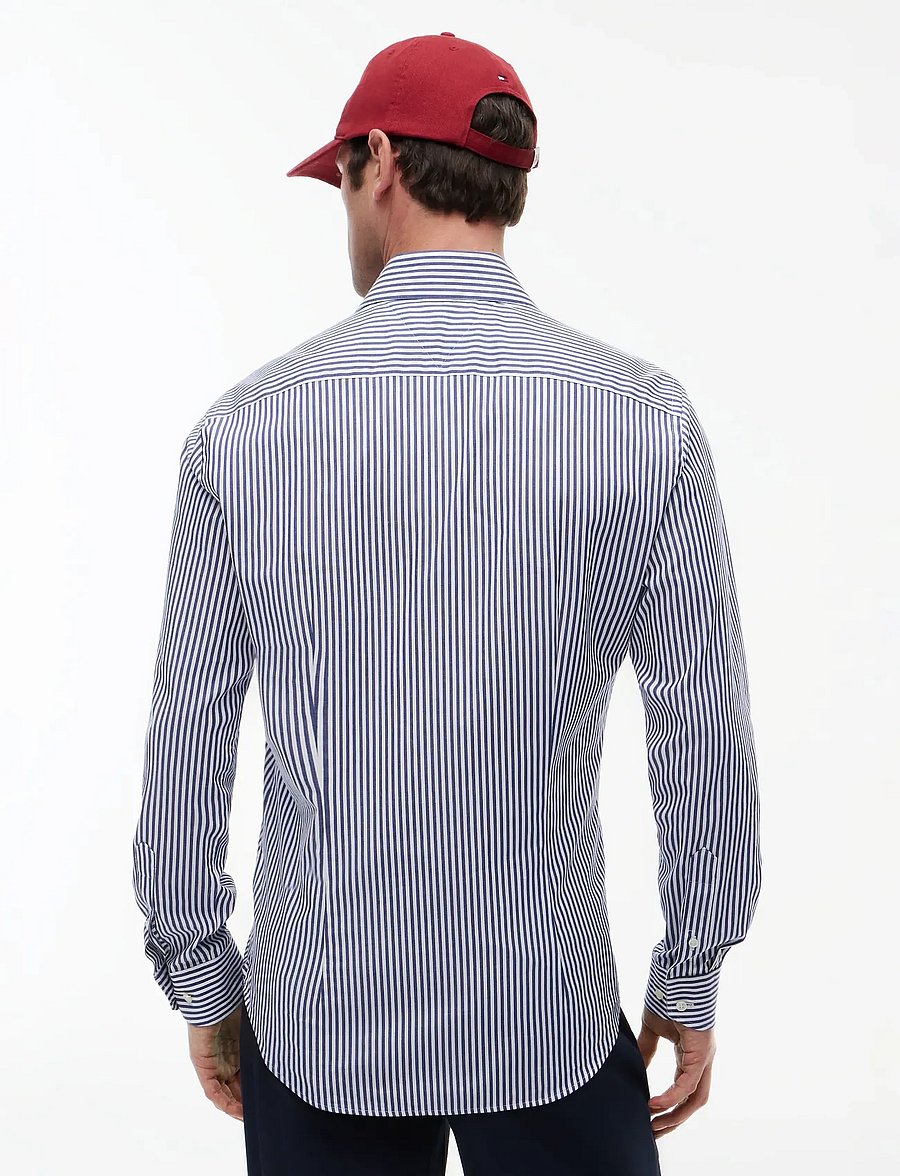 Tommy Hilfiger - NY FLEX COLLAR CLSSC STRP SHIRT - gestreifte hemden - navy iris - 2