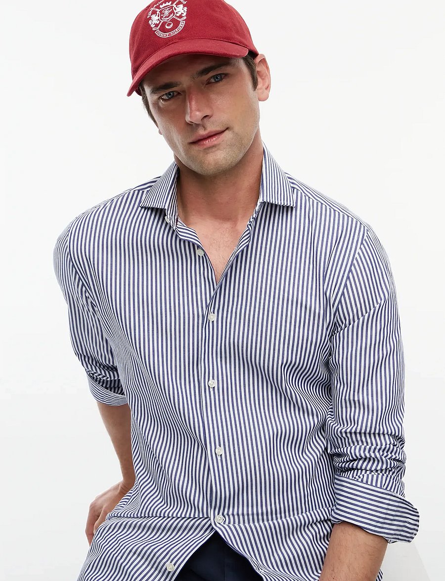 Tommy Hilfiger - NY FLEX COLLAR CLSSC STRP SHIRT - gestreifte hemden - navy iris - 3