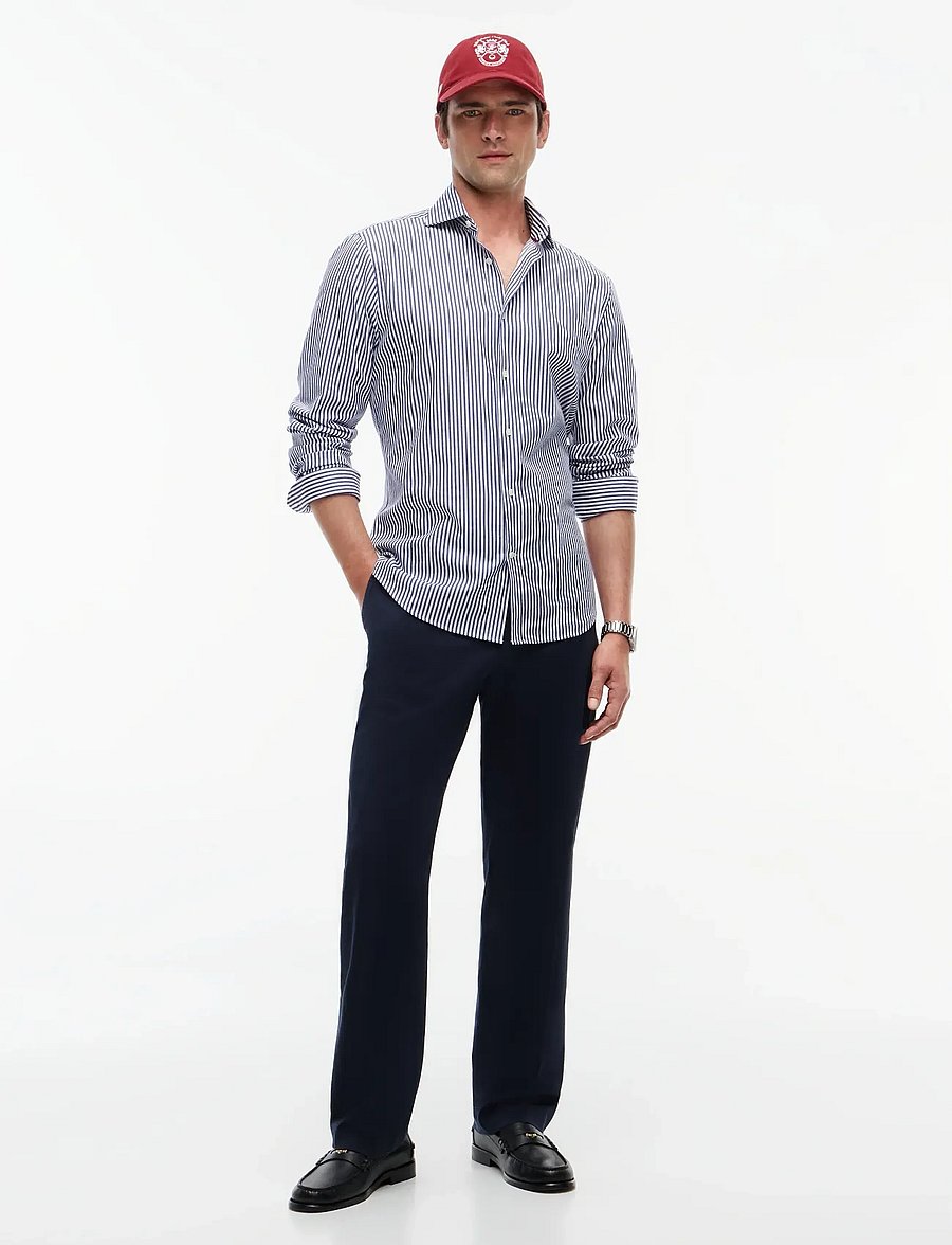 Tommy Hilfiger - NY FLEX COLLAR CLSSC STRP SHIRT - gestreifte hemden - navy iris - 4