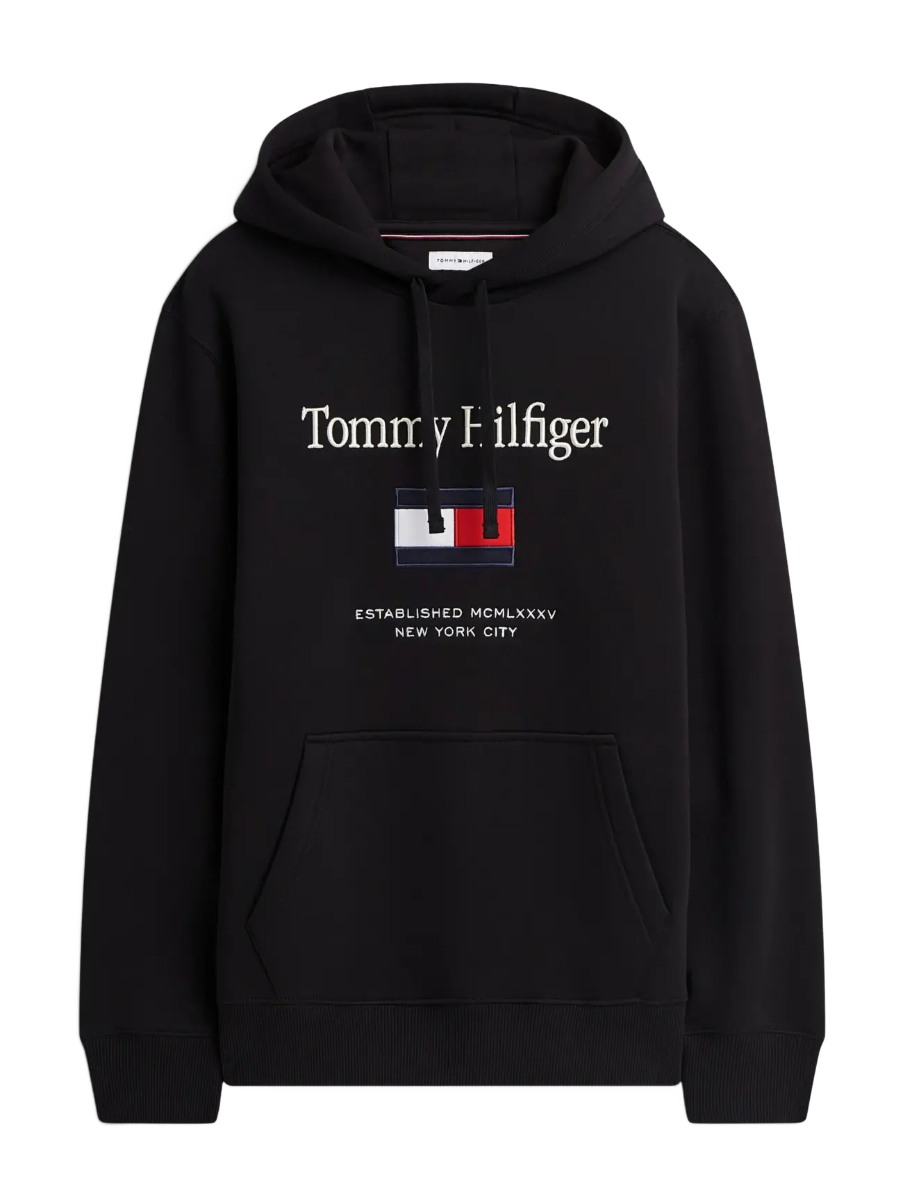 Tommy Hilfiger - TOMMY EMBRO FLAG HOODIE - hættetrøjer - black - 2