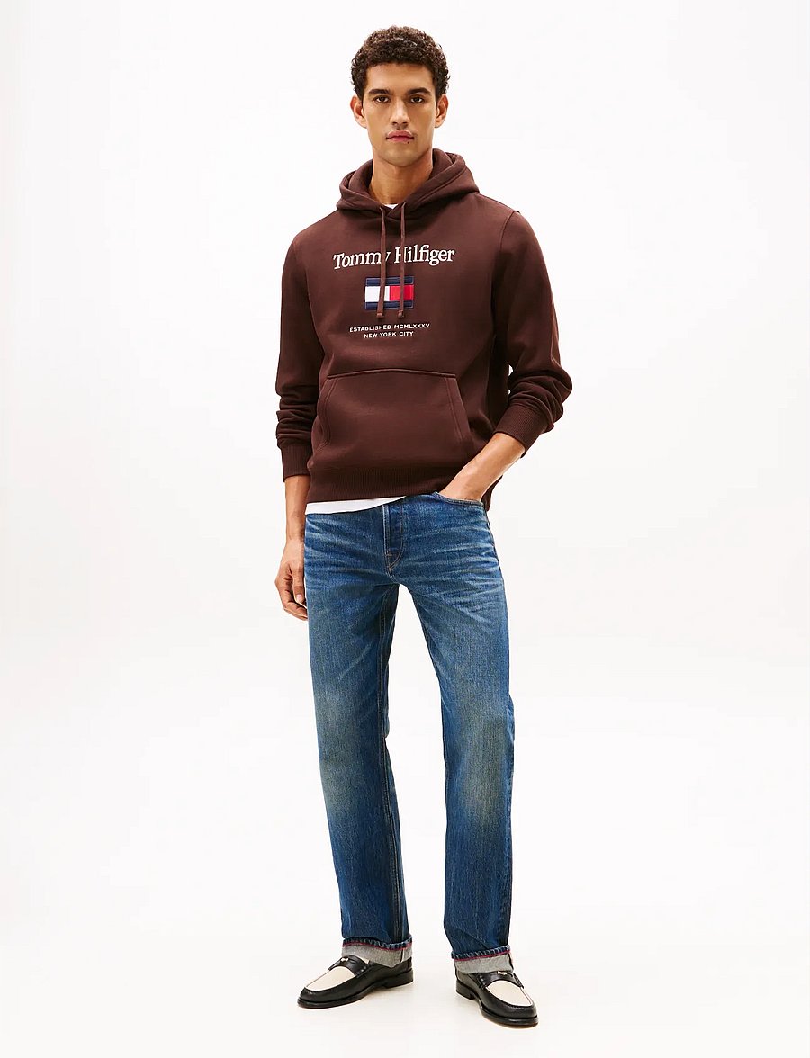 Tommy Hilfiger - TOMMY EMBRO FLAG HOODIE - kapuutsiga pusad - chocolate - 2