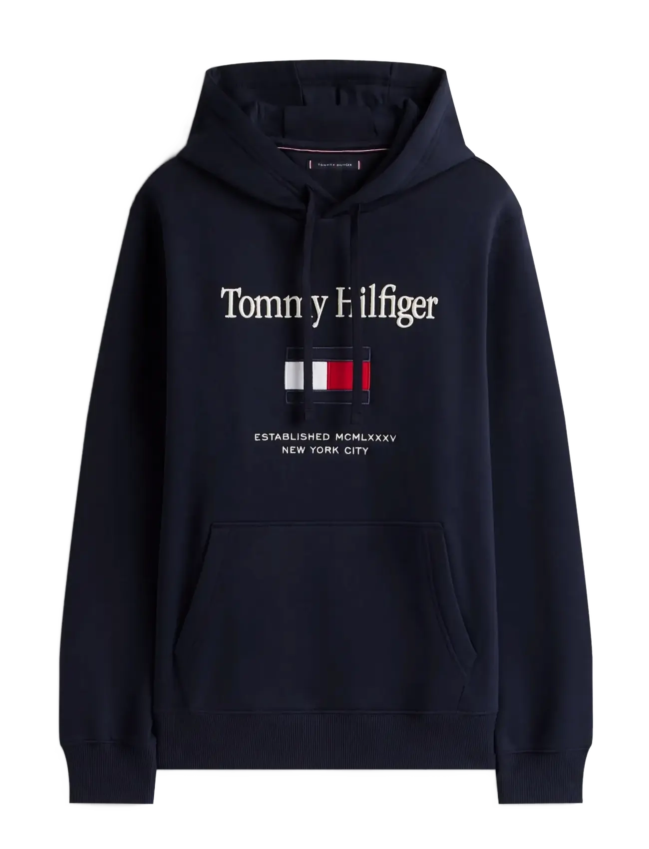 Tommy Hilfiger TOMMY EMBRO FLAG HOODIE - Tommy Hilfiger - NAVY BLUE / navy