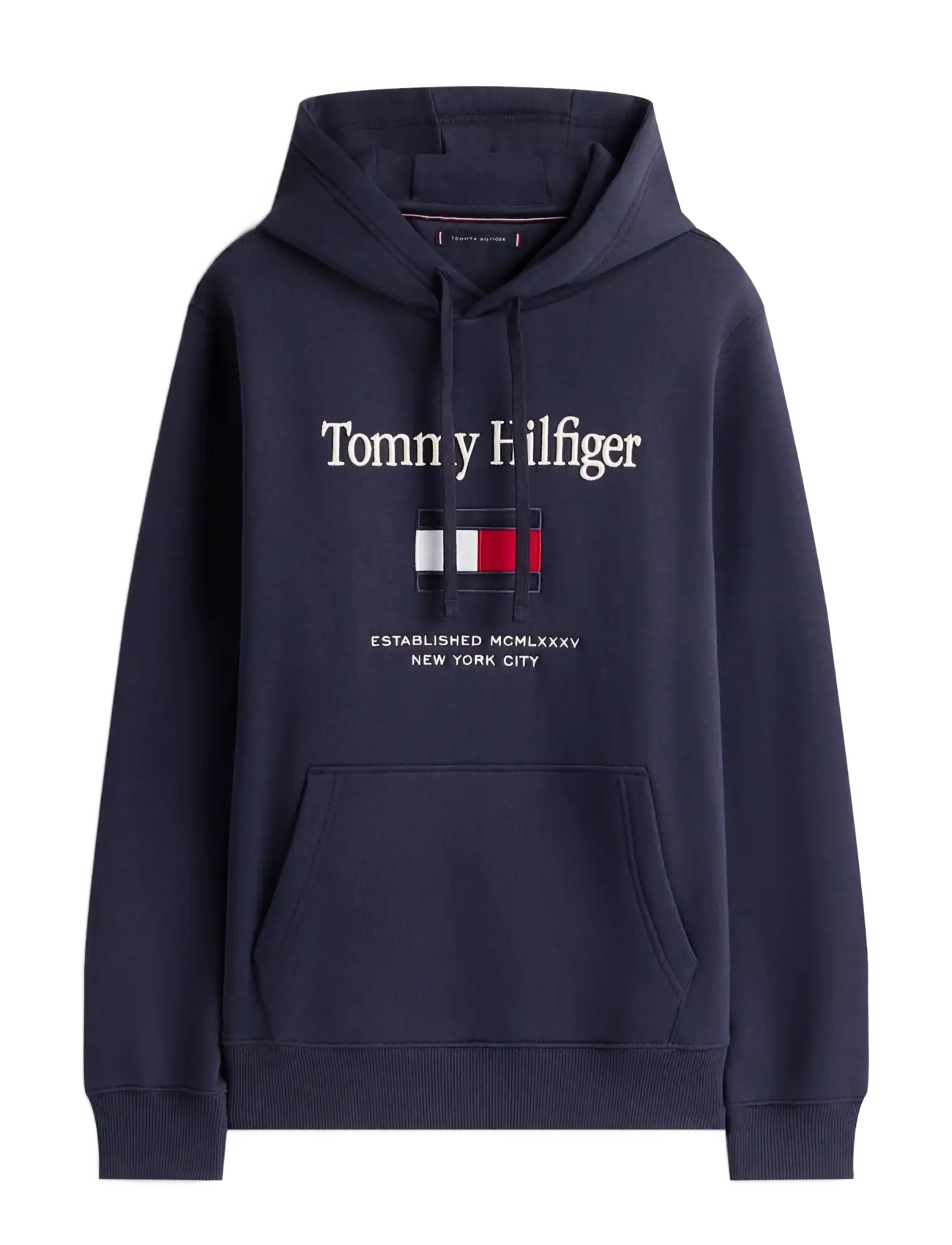 Tommy Hilfiger - HILFIGER EMBRO FLAG HOODIE - hoodies - navy blue - 2