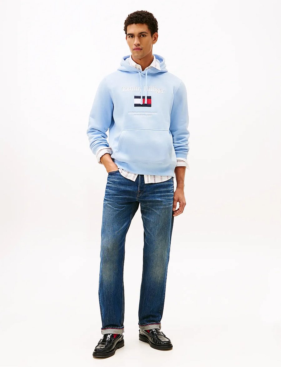 Tommy Hilfiger - TOMMY EMBRO FLAG HOODIE - kapuutsiga pusad - well water - 2