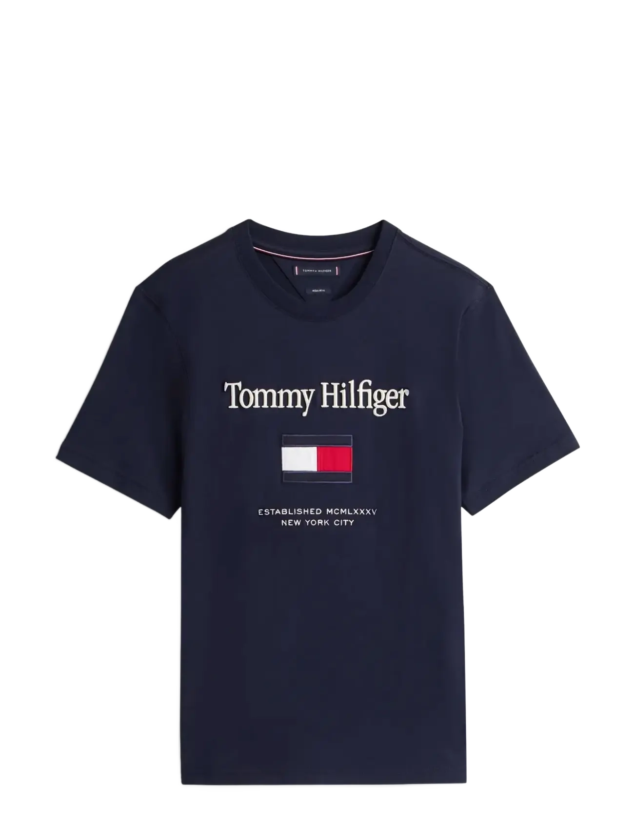 TOMMY EMBRO FLAG TEE - DESERT SKY