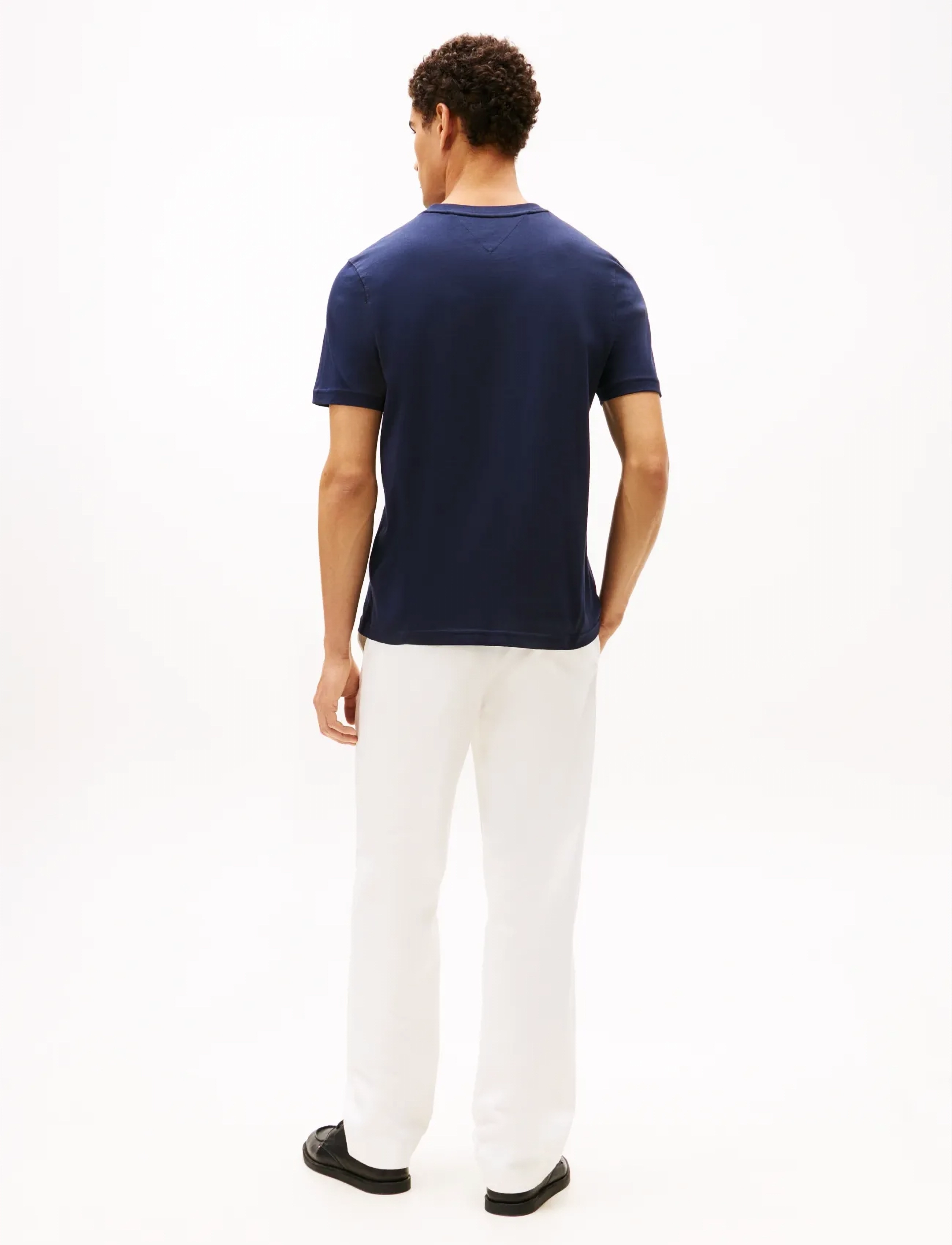 Tommy Hilfiger - HILFIGER EMBRO FLAG T-SHIRT - kurzärmelig - navy blue - 3