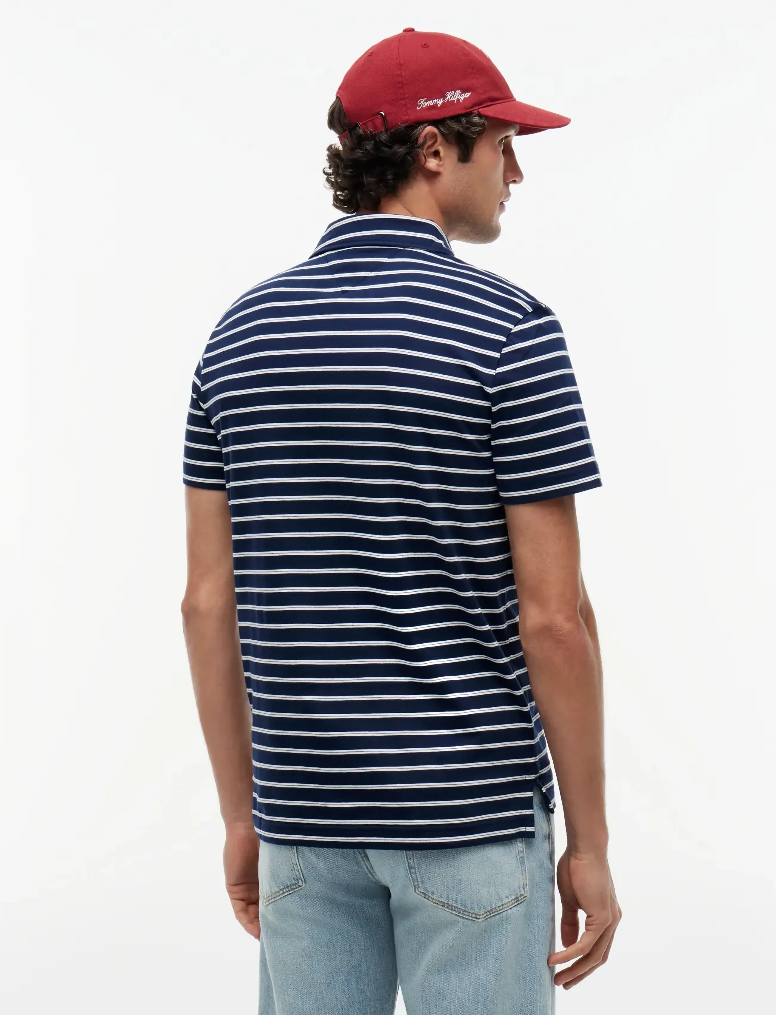 Tommy Hilfiger - SINGLE JERSEY STRIPE REG POLO - kurzärmelig - carbon navy   ivory petal - 2