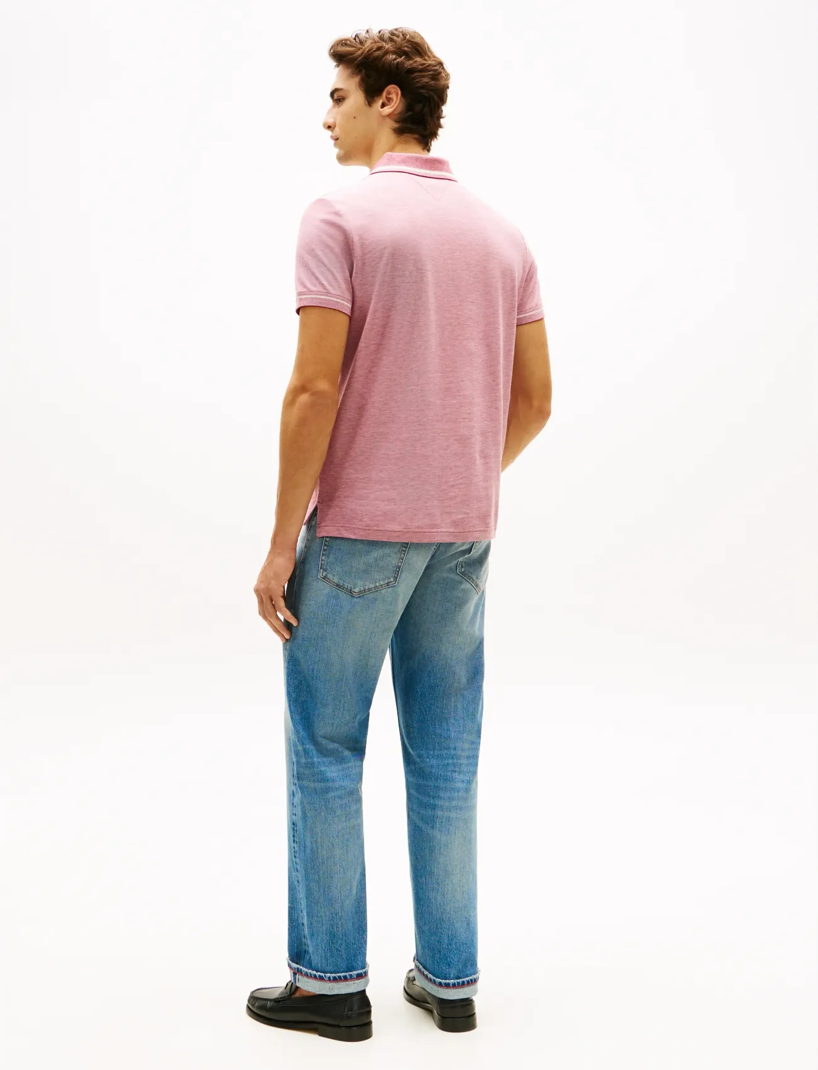 Tommy Hilfiger - OXFORD TWO TONE REG PLACKET - polos à manches courtes - regatta red   white - 2