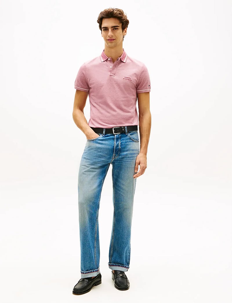 Tommy Hilfiger - OXFORD TWO TONE REG PLACKET - kortærmede poloer - regatta red white - 3