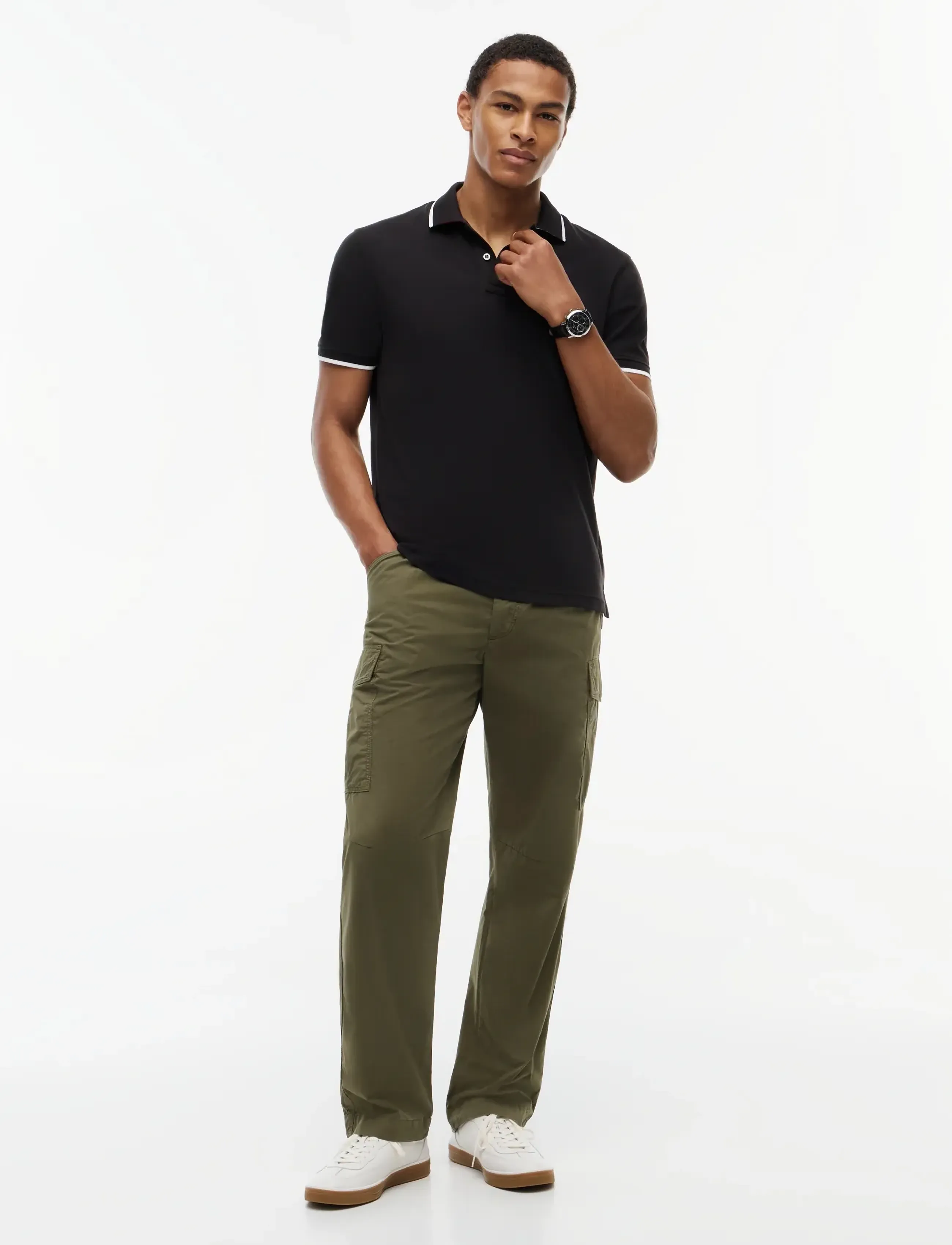 Tommy Hilfiger - PIQUE UNDERCOLLAR REG POLO - short-sleeved polos - black - 4