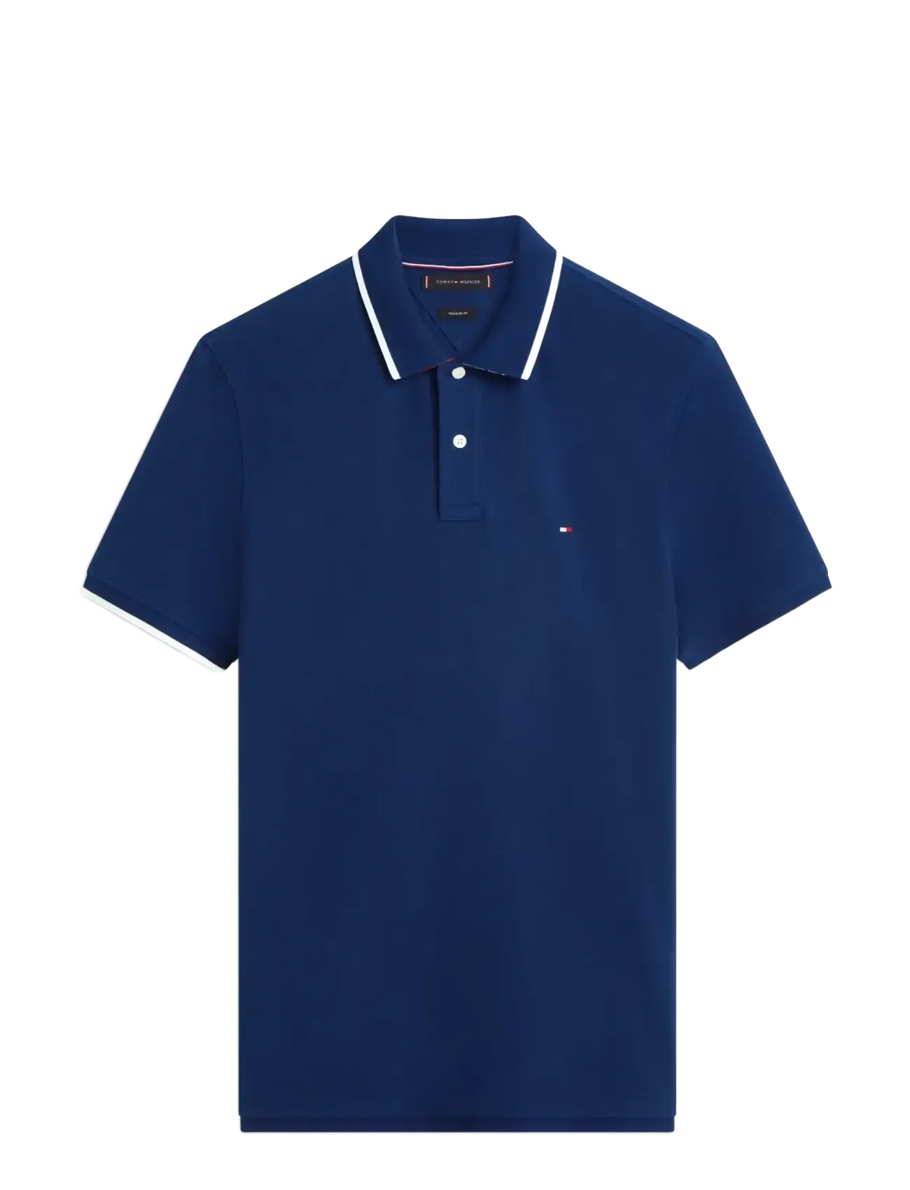 Tommy Hilfiger PIQUE UNDERCOLLAR REG POLO - Kortærmede poloer - CARBON NAVY / navy