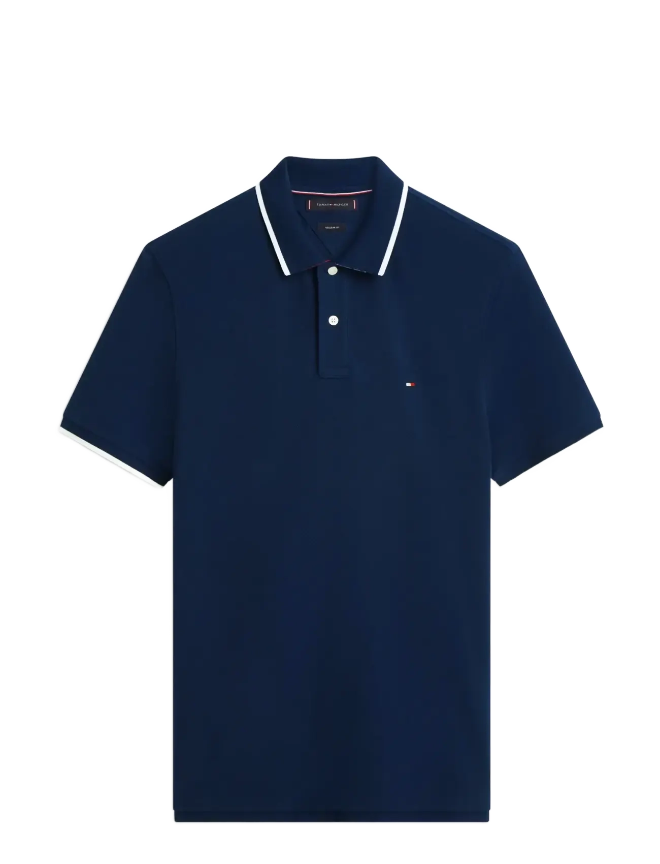 Tommy Hilfiger PIQUE UNDERCOLLAR REG POLO - Kortærmede poloer - CARBON NAVY / navy
