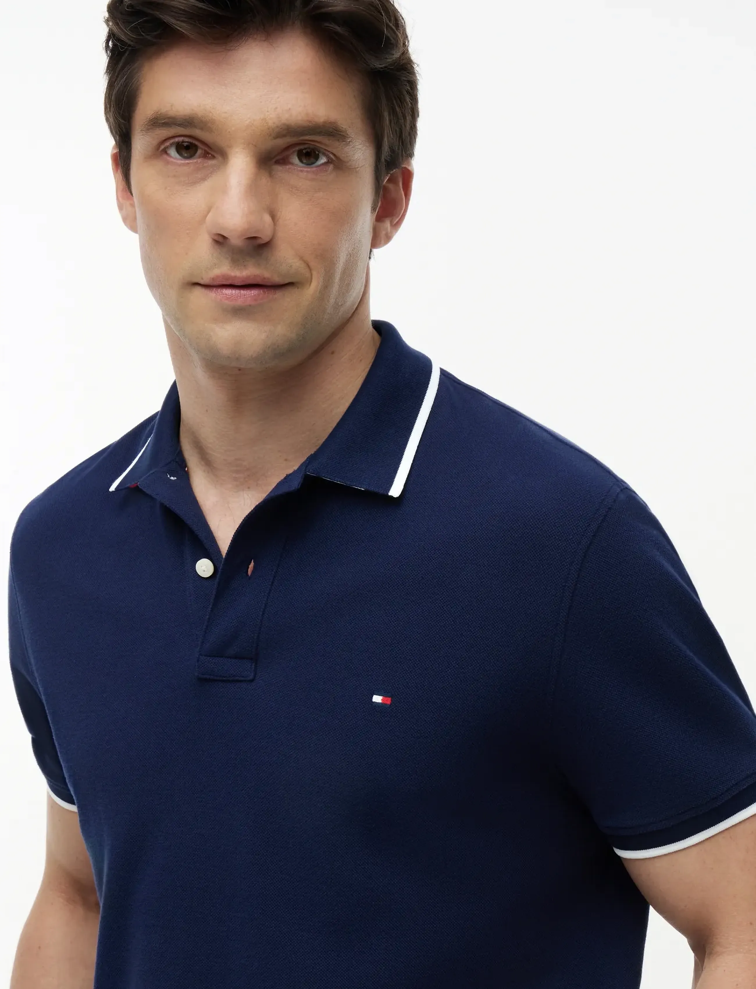 Tommy Hilfiger - PIQUE UNDERCOLLAR REG POLO - kortärmade pikéer - carbon navy - 3