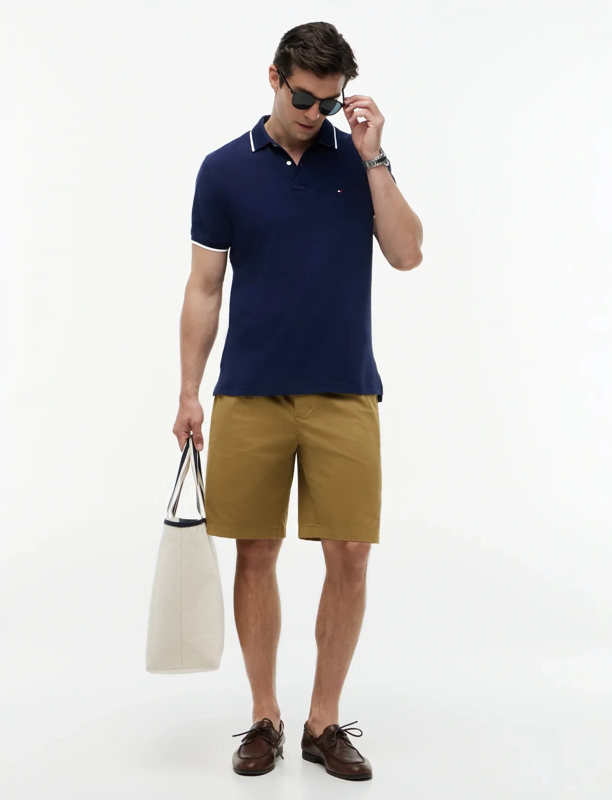 Tommy Hilfiger - PIQUE UNDERCOLLAR REG POLO - kortärmade pikéer - carbon navy - 4