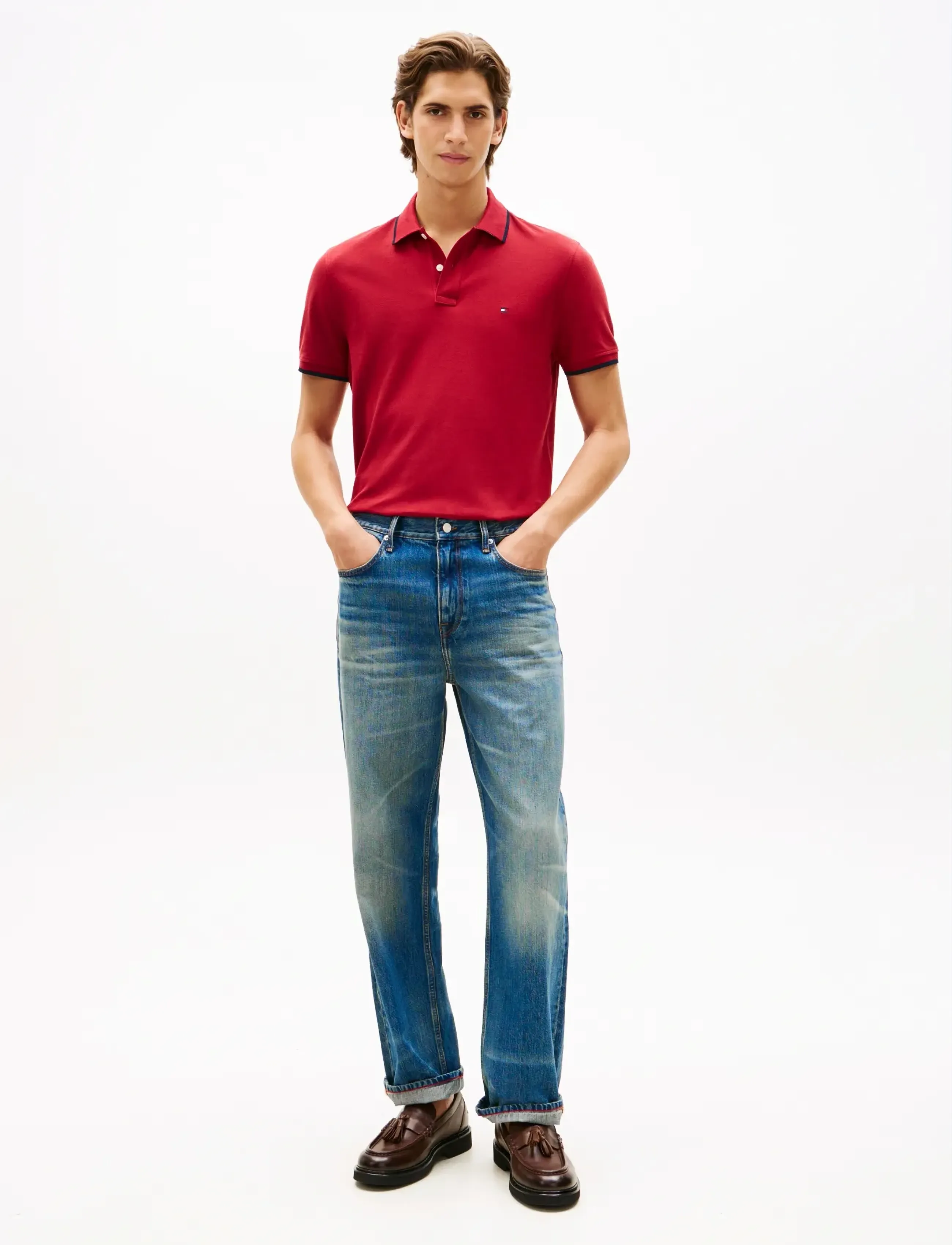 Tommy Hilfiger - PIQUE UNDERCOLLAR REG POLO - short-sleeved polos - regatta red - 3