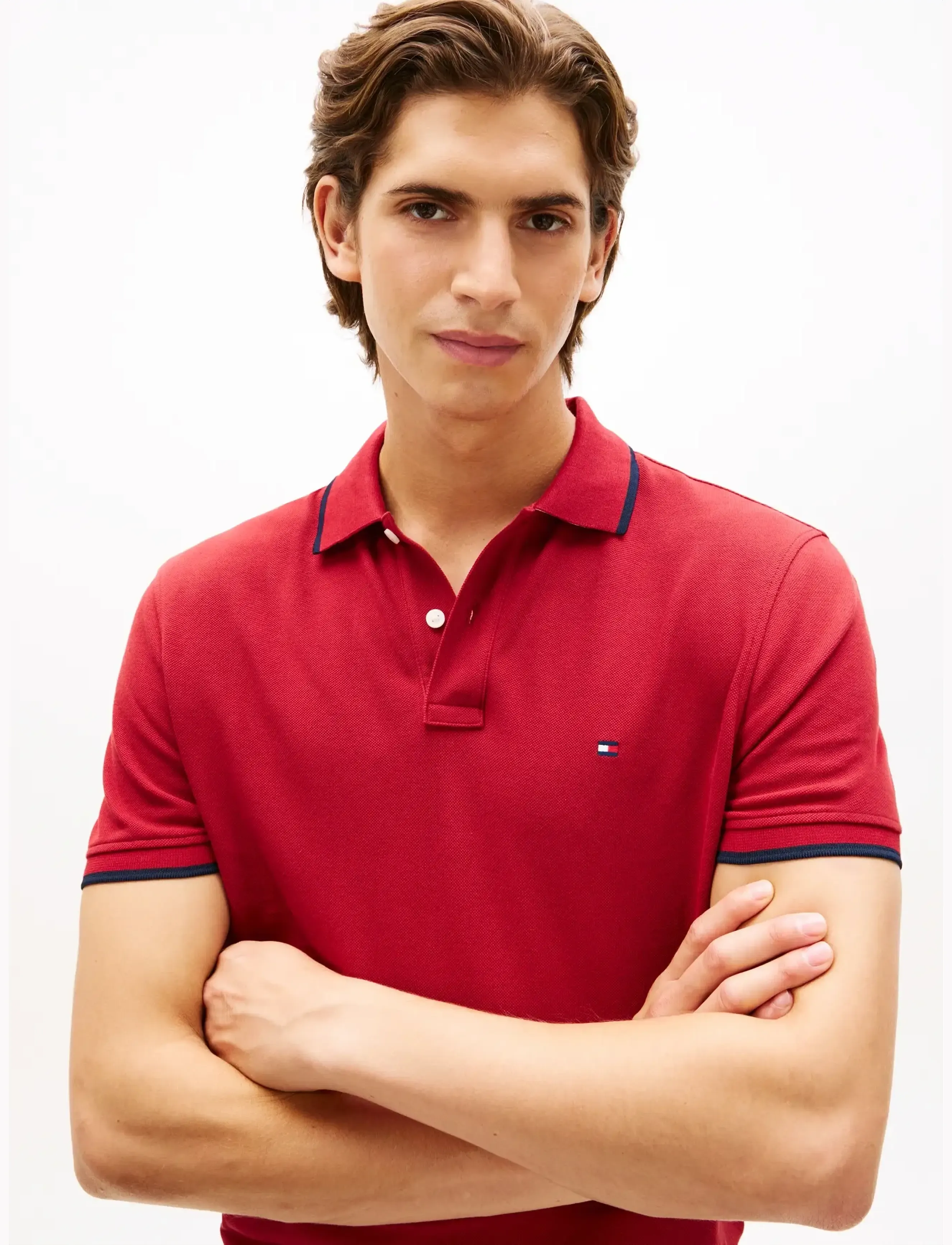 Tommy Hilfiger - PIQUE UNDERCOLLAR REG POLO - short-sleeved polos - regatta red - 4