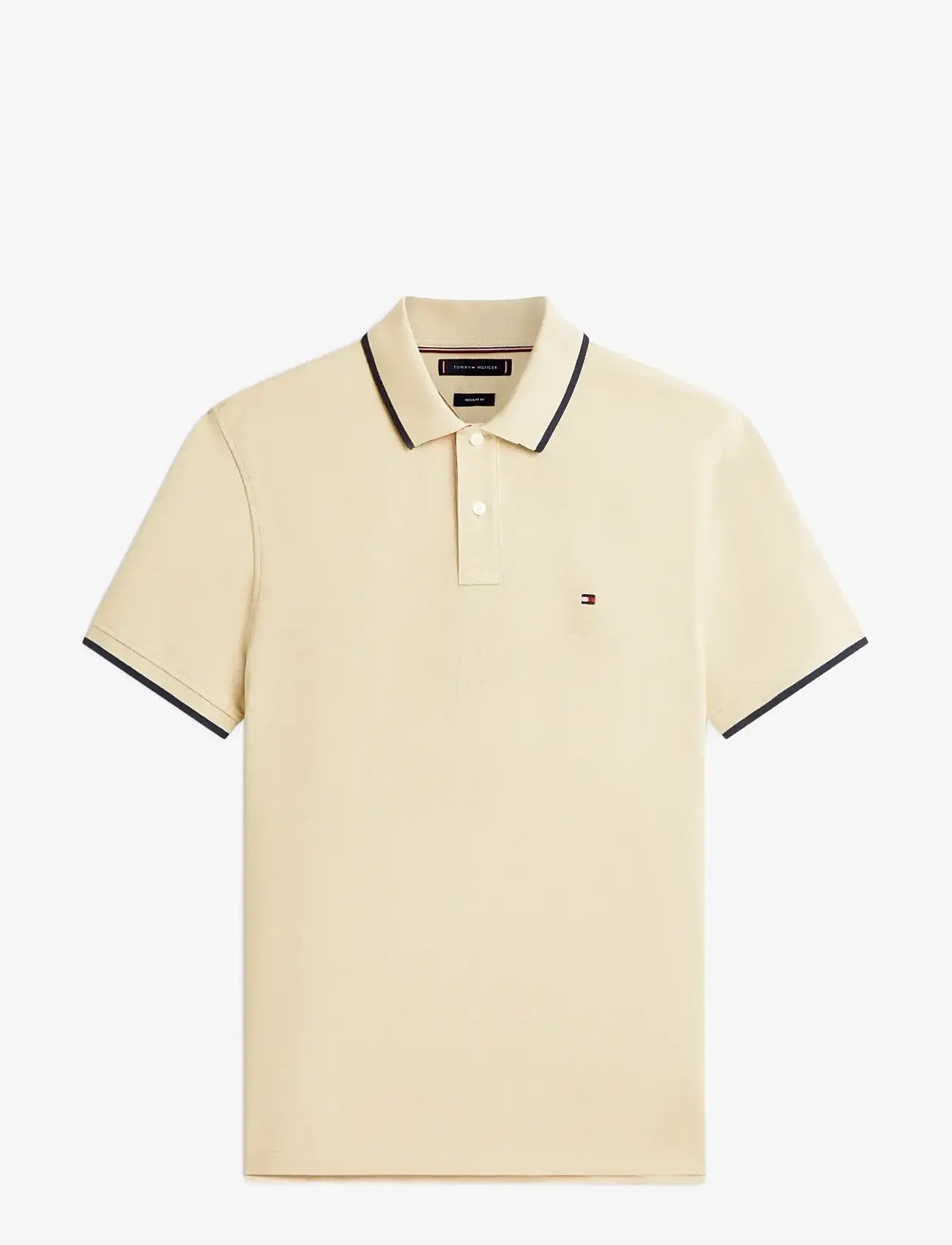 Tommy Hilfiger - PIQUE UNDERCOLLAR REG POLO - kortærmede poloer - sandalwood - 1