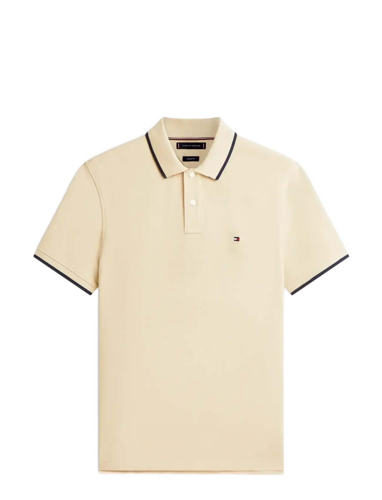 Tommy Hilfiger PIQUE UNDERCOLLAR REG POLO - Poloer - SANDALWOOD / beige