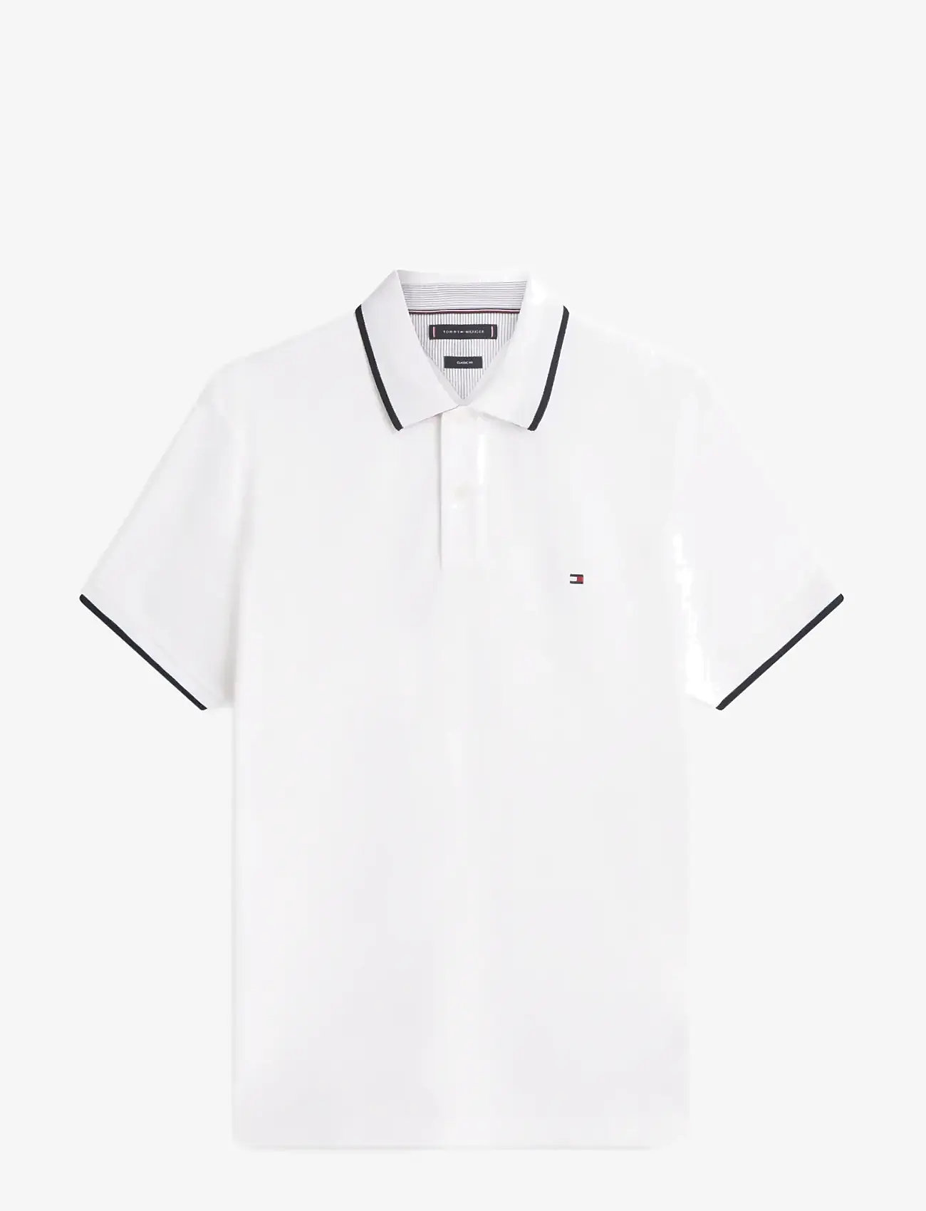 Tommy Hilfiger - PIQUE UNDERCOLLAR REG POLO - lühikeste varrukatega polod - white - 1