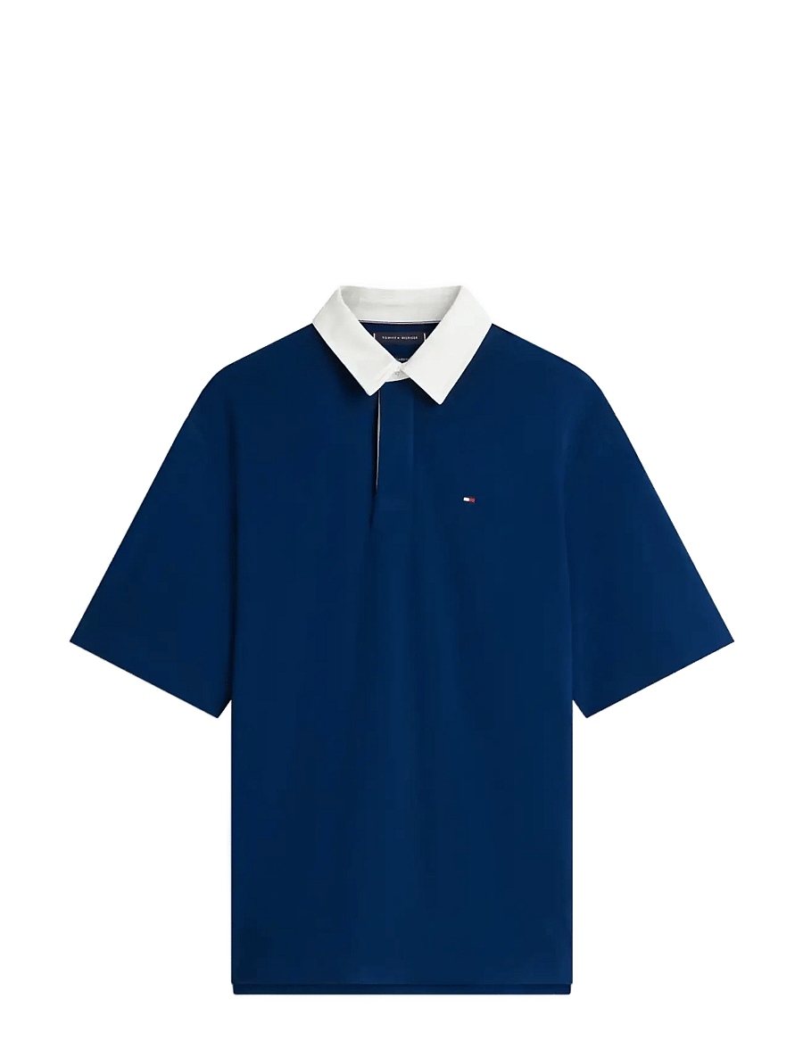 Tommy Hilfiger - BIG FLAG CB RELAXED POLO - stutterma pólóbolir - carbon navy - 1