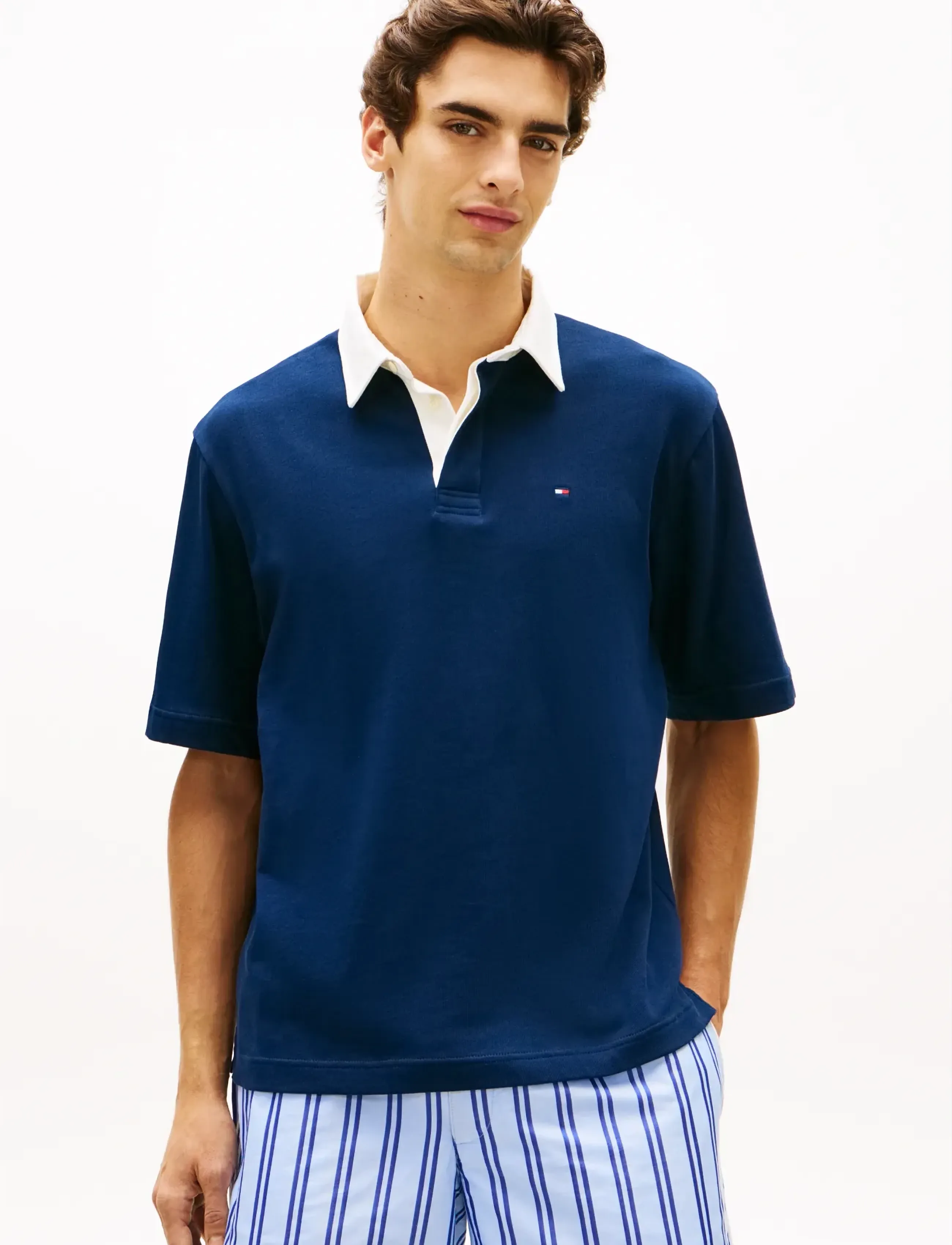 Tommy Hilfiger BIG FLAG CB RELAXED POLO - Deals - CARBON NAVY / navy