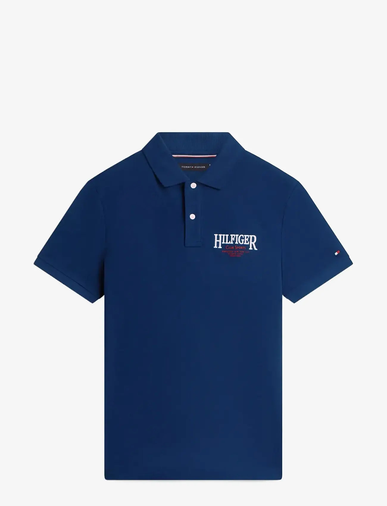 Tommy Hilfiger - LEFT CHEST GRAPHIC REG POLO - kortærmede poloer - carbon navy - 1