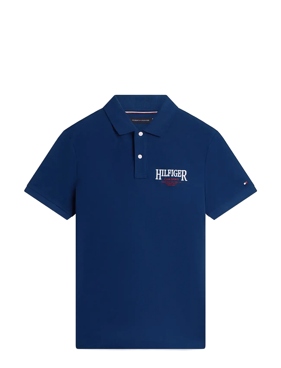 Tommy Hilfiger - LEFT CHEST GRAPHIC REG POLO - lühikeste varrukatega polod - carbon navy - 1