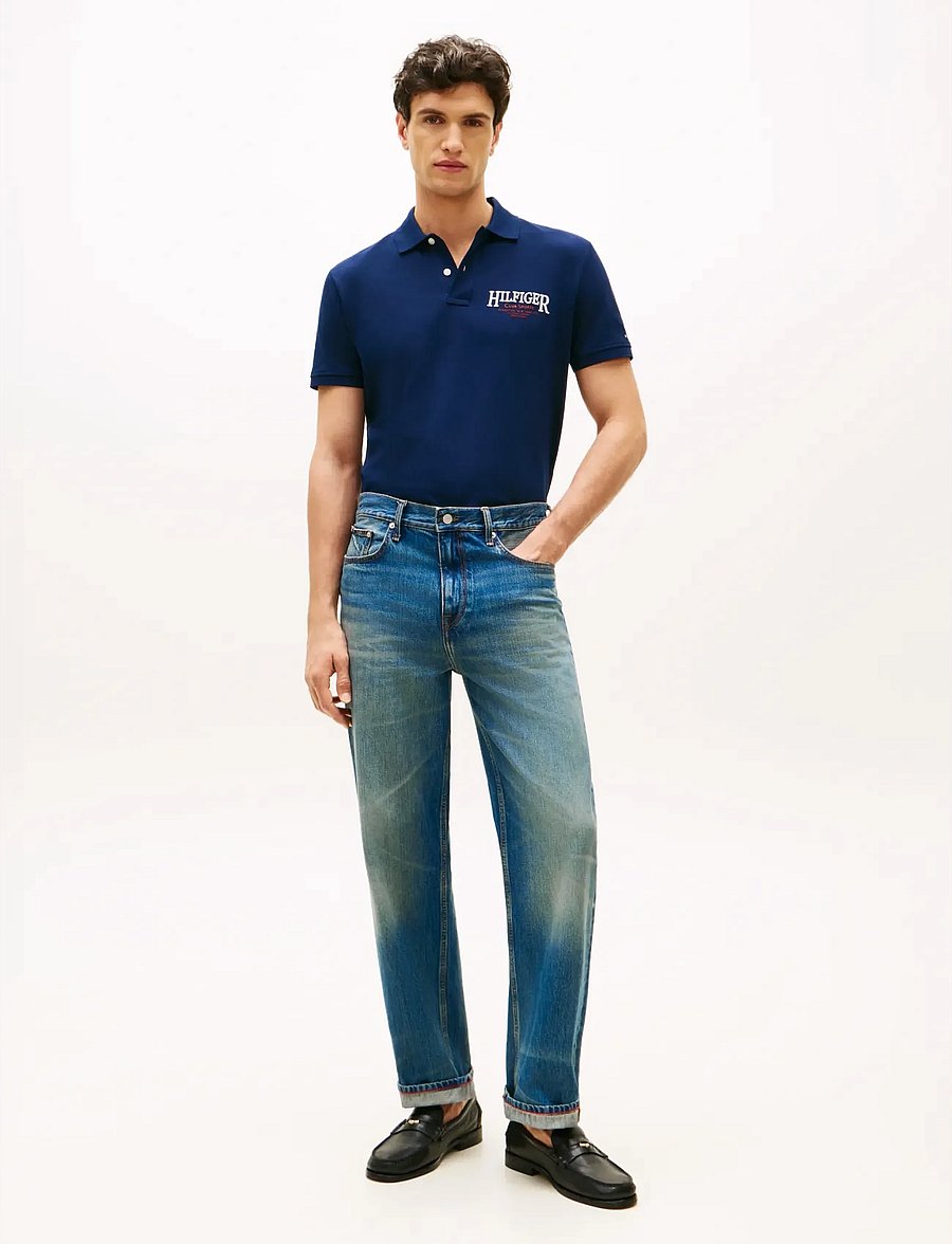 Tommy Hilfiger - LEFT CHEST GRAPHIC REG POLO - lühikeste varrukatega polod - carbon navy - 2
