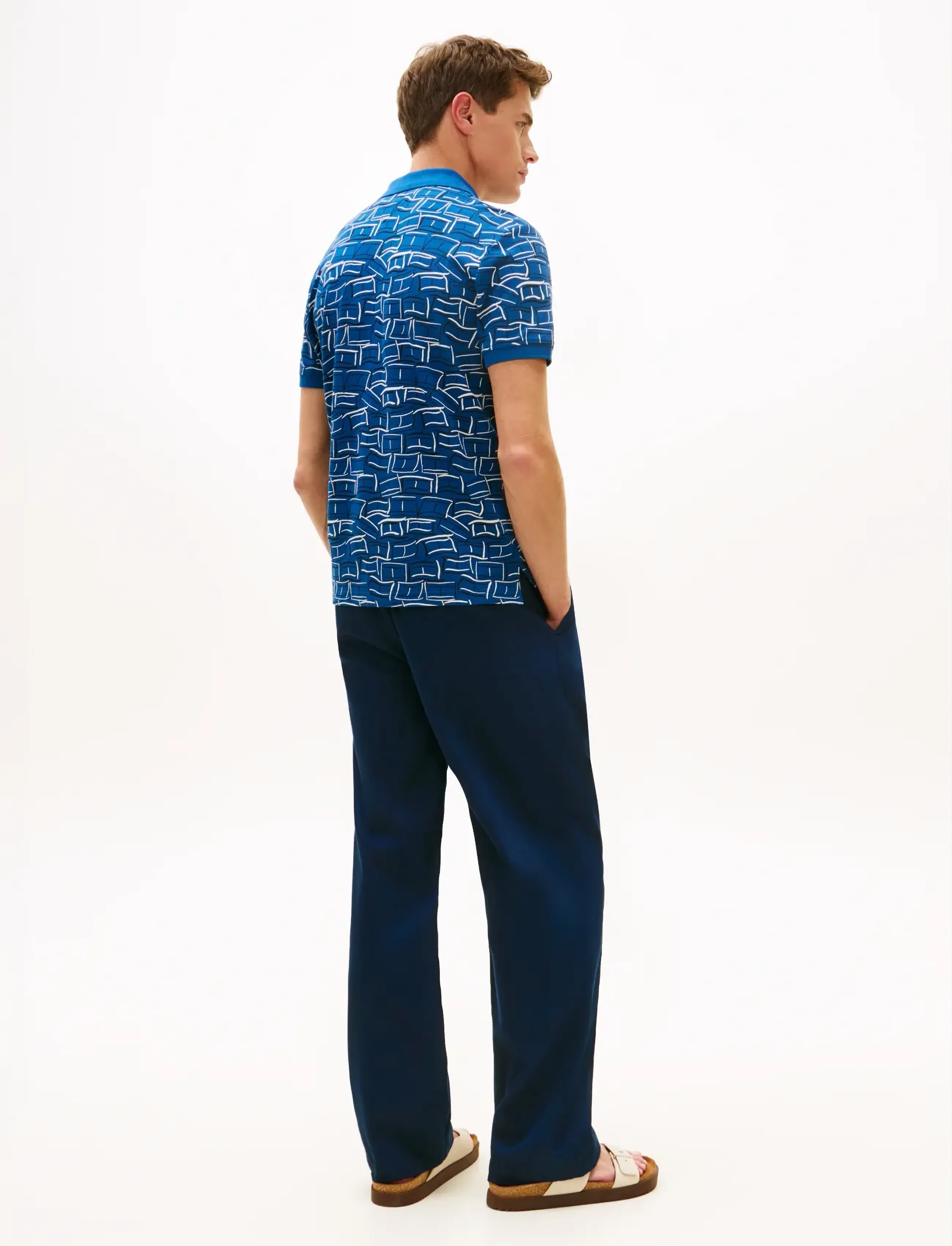 Tommy Hilfiger - AOP PIQUE REG POLO - lühikeste varrukatega polod - blue jean with aop - 2