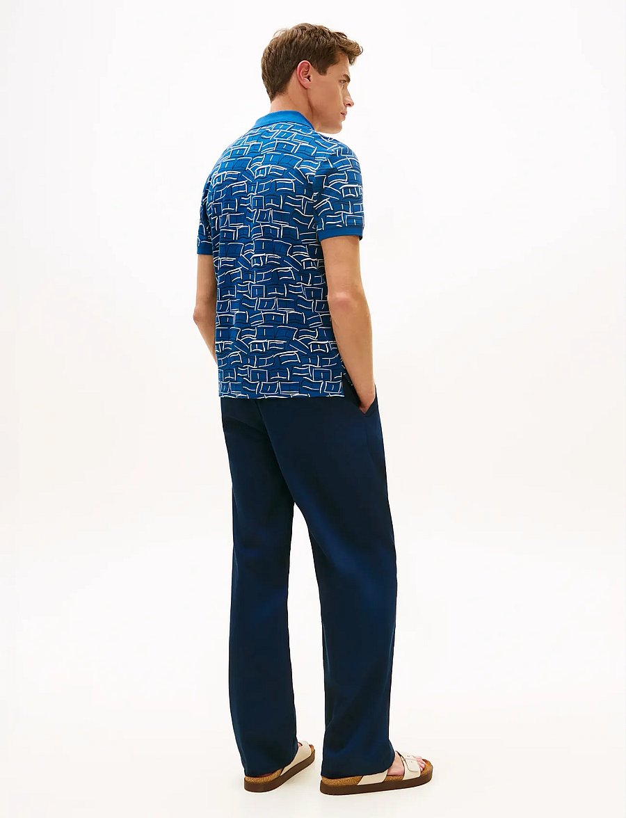 Tommy Hilfiger - AOP PIQUE REG POLO - kurzärmelig - blue jean with aop - 2
