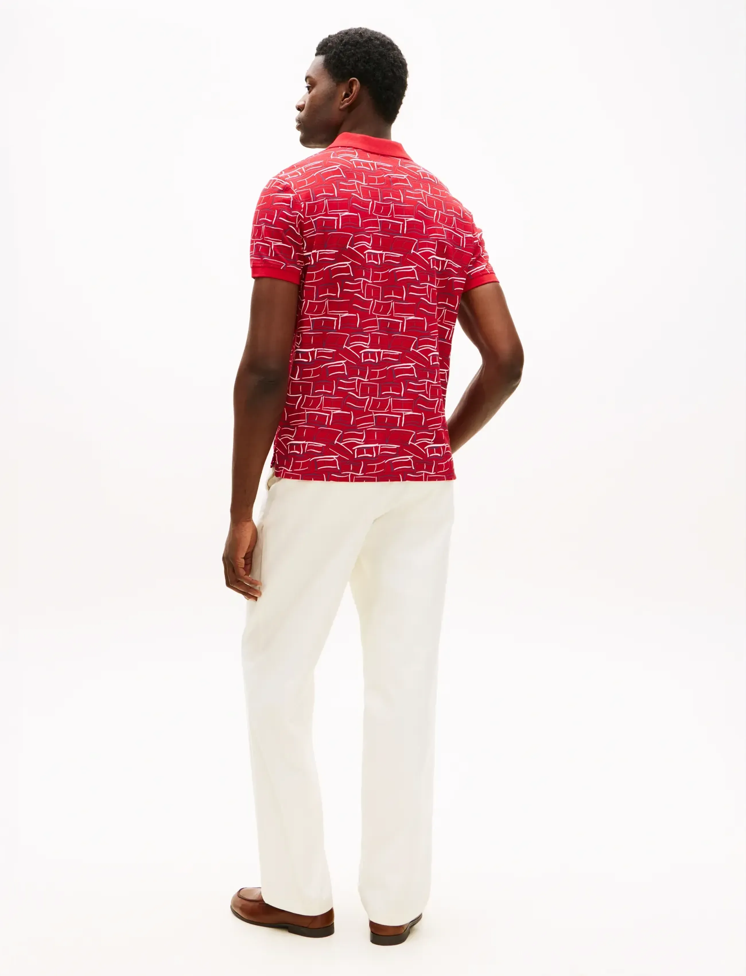 Tommy Hilfiger - AOP PIQUE REG POLO - kurzärmelig - medium red with aop - 2
