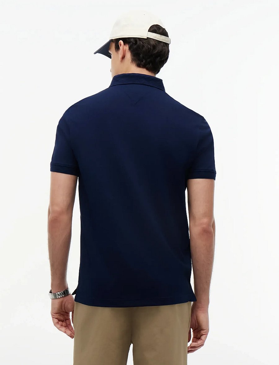 Tommy Hilfiger - JACQUARD HIDDEN PLACKET REG POLO - kortærmede poloer - carbon navy - 2