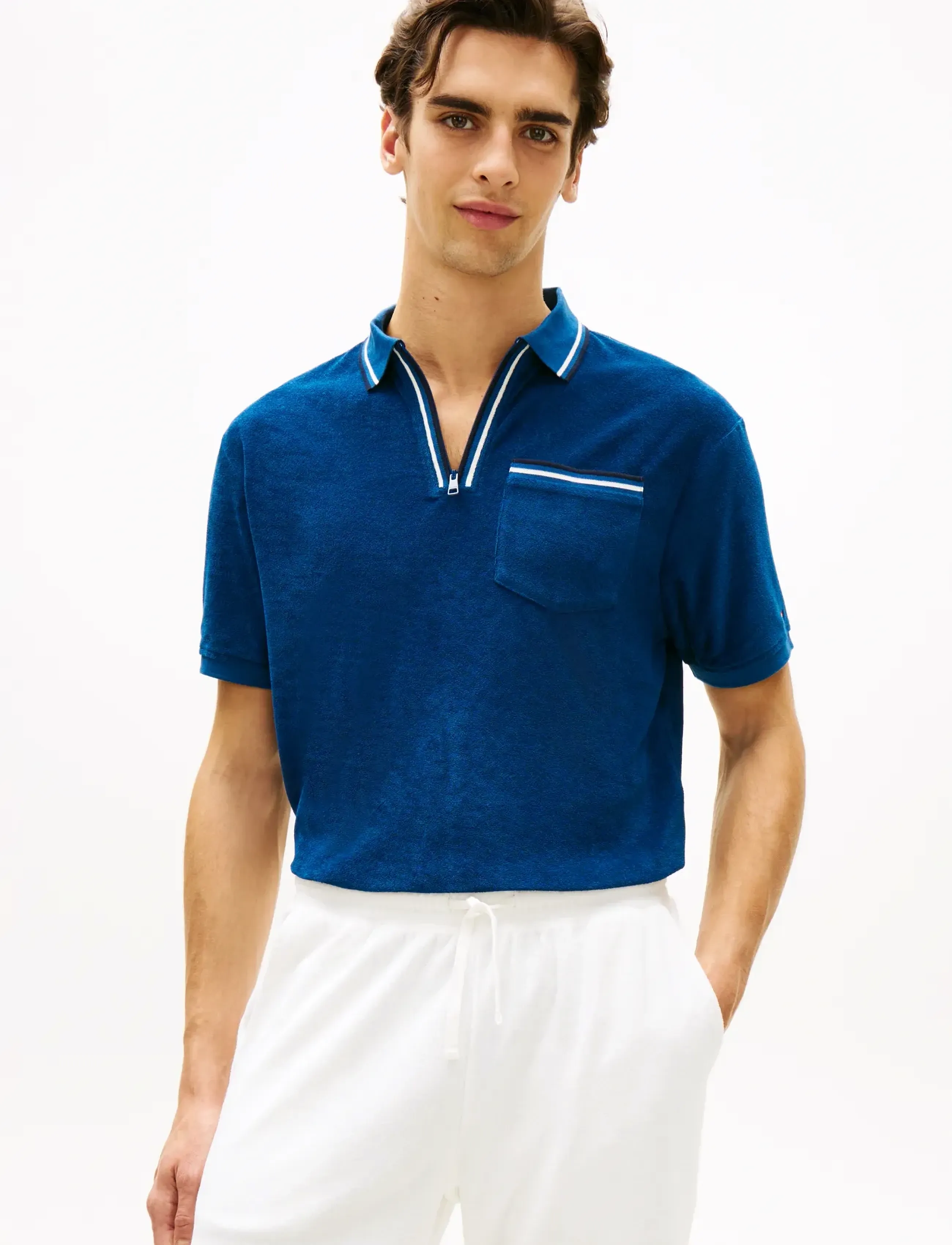 Towelling Zip Classic Fit