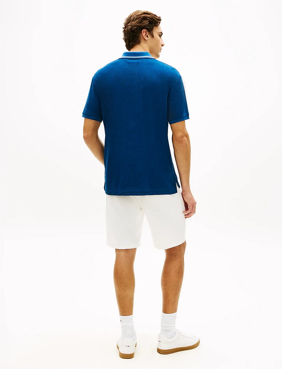 Tommy Hilfiger - TOWELLING ZIP CLASSIC FIT - kortærmede poloer - blue jean - 2