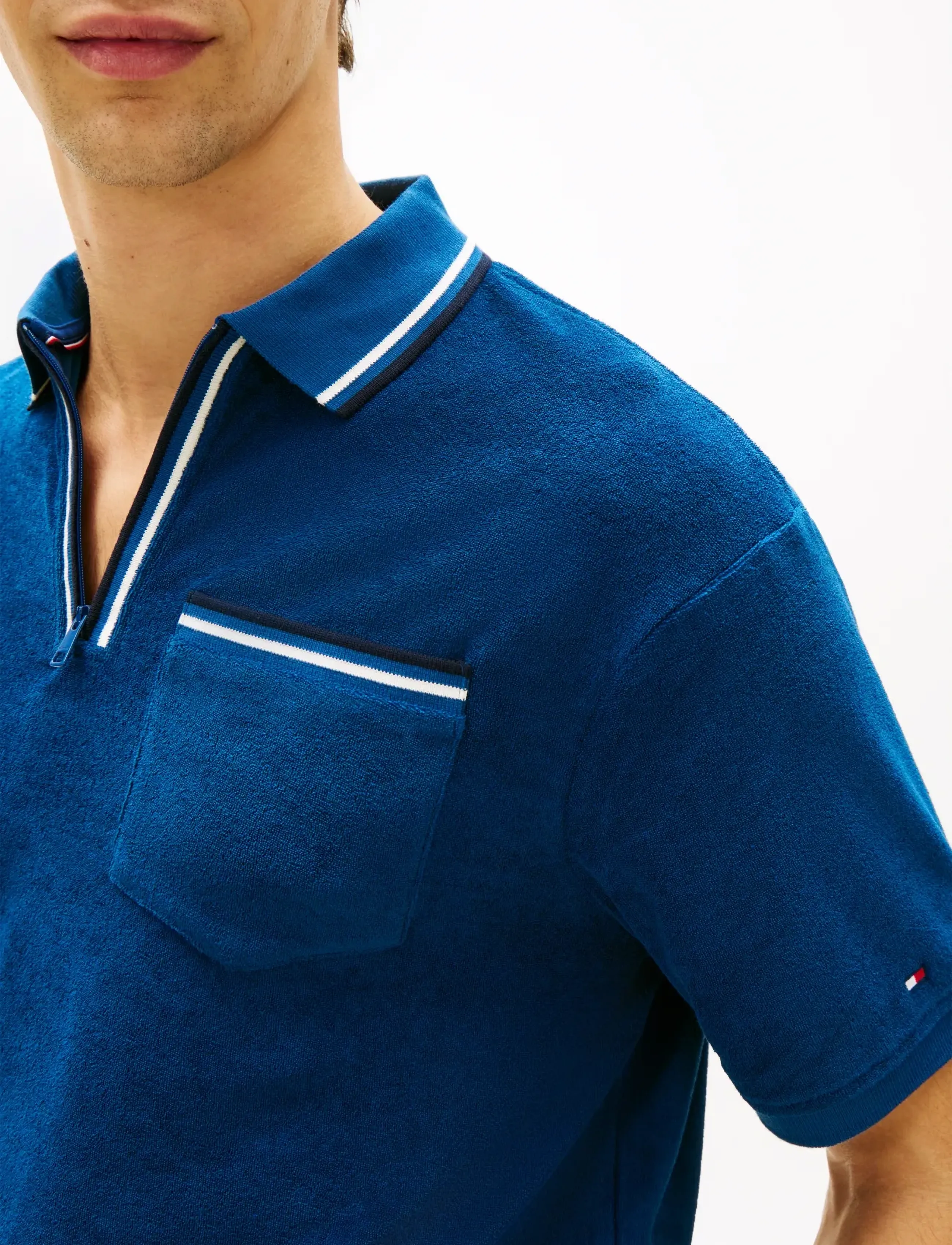 Towelling Zip Classic Fit 4