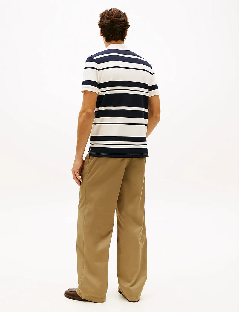 Tommy Hilfiger - PIQUE MULTI STRIPE REG POLO - kurzärmelig - ivory petal desert sky - 2
