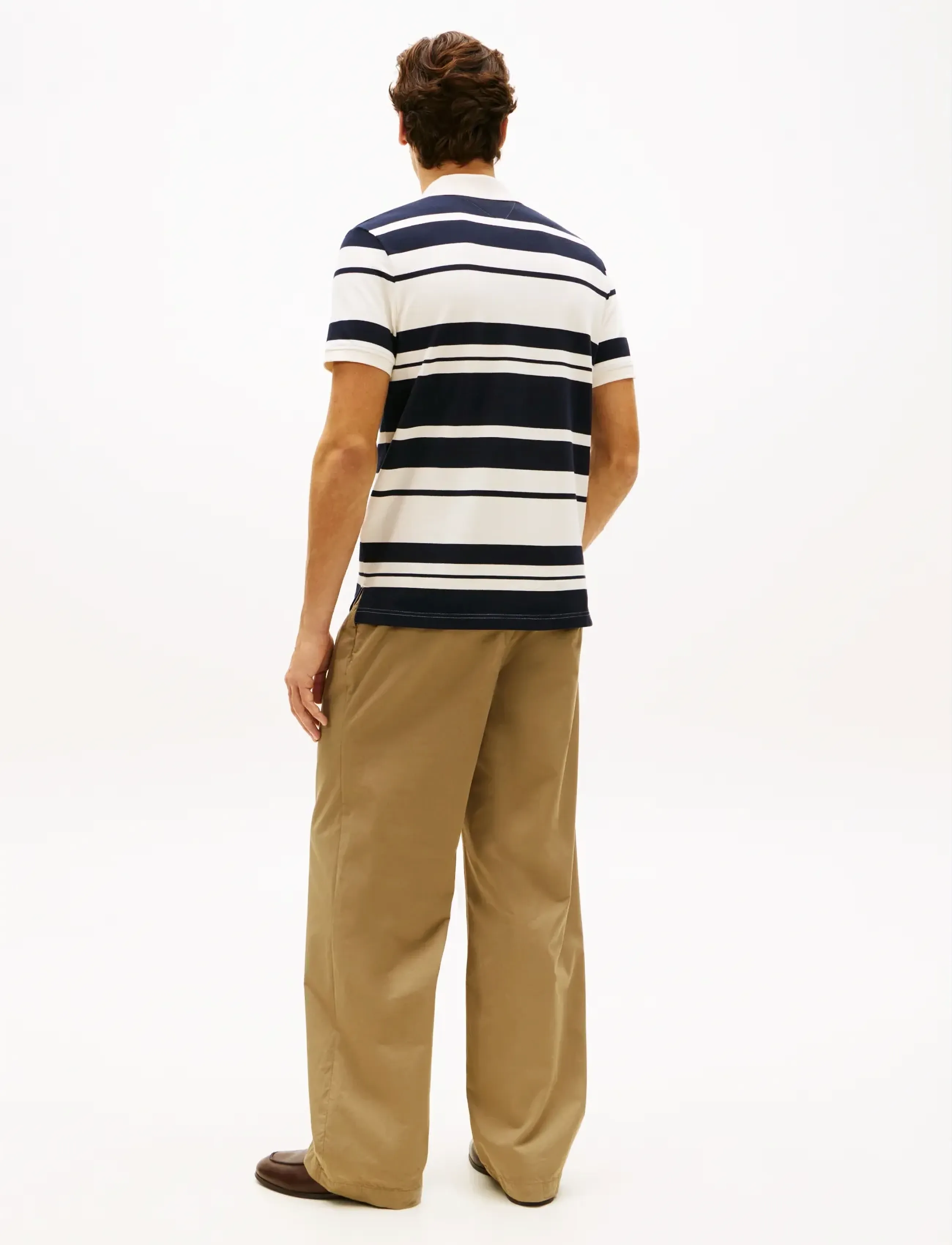 Tommy Hilfiger - PIQUE MULTI STRIPE REG POLO - kortärmade pikéer - ivory petal   desert sky - 2