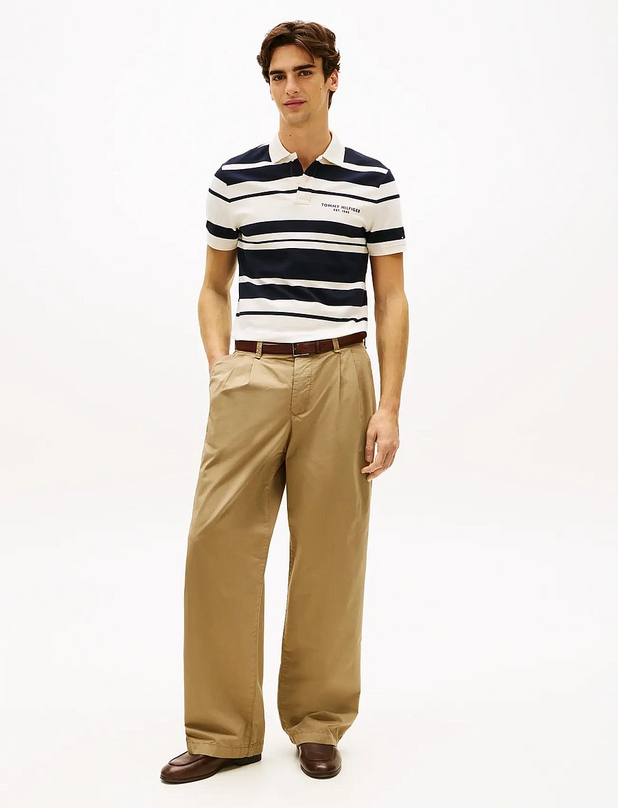 Tommy Hilfiger - PIQUE MULTI STRIPE REG POLO - kurzärmelig - ivory petal desert sky - 3