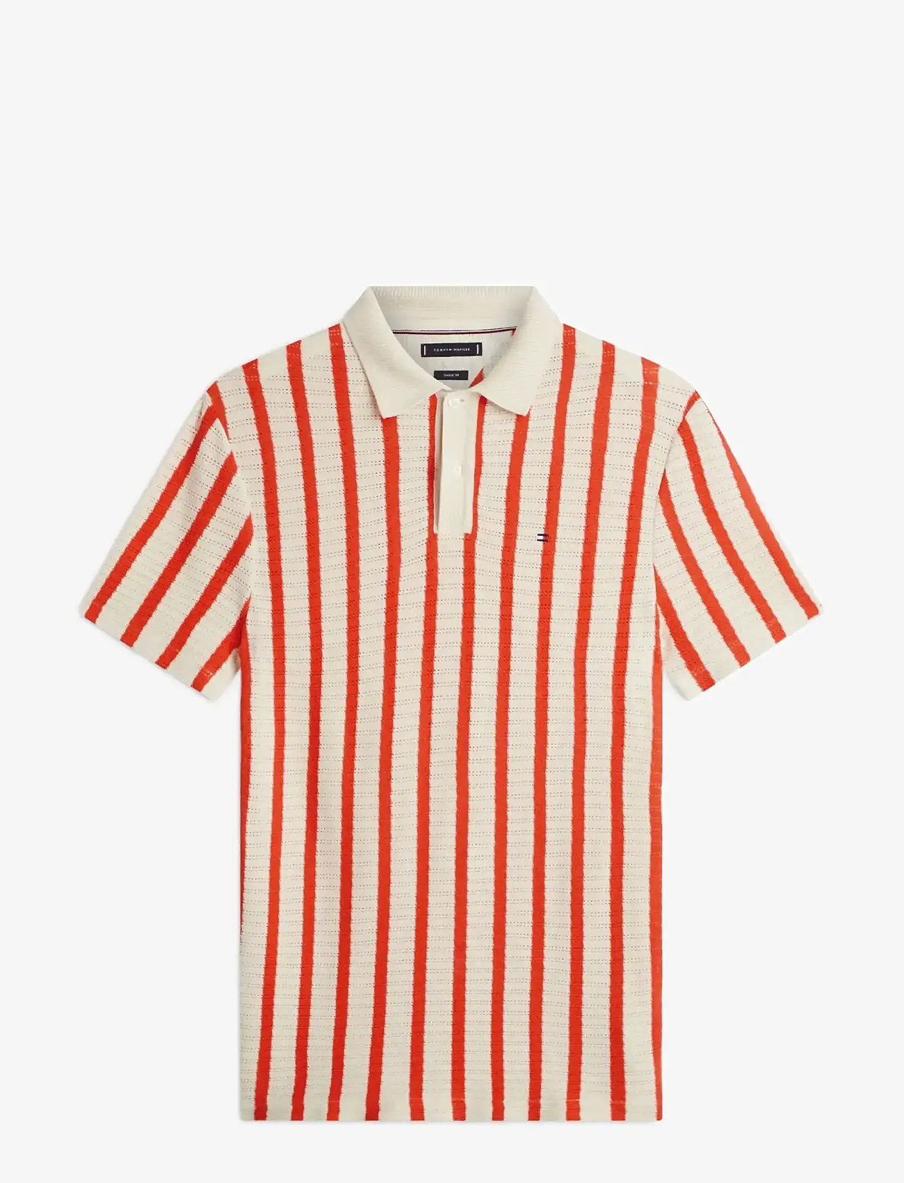 Tommy Hilfiger - OPEN KNIT RELAXED FIT POLO - polostrik - muslin   brilliant orange - 1