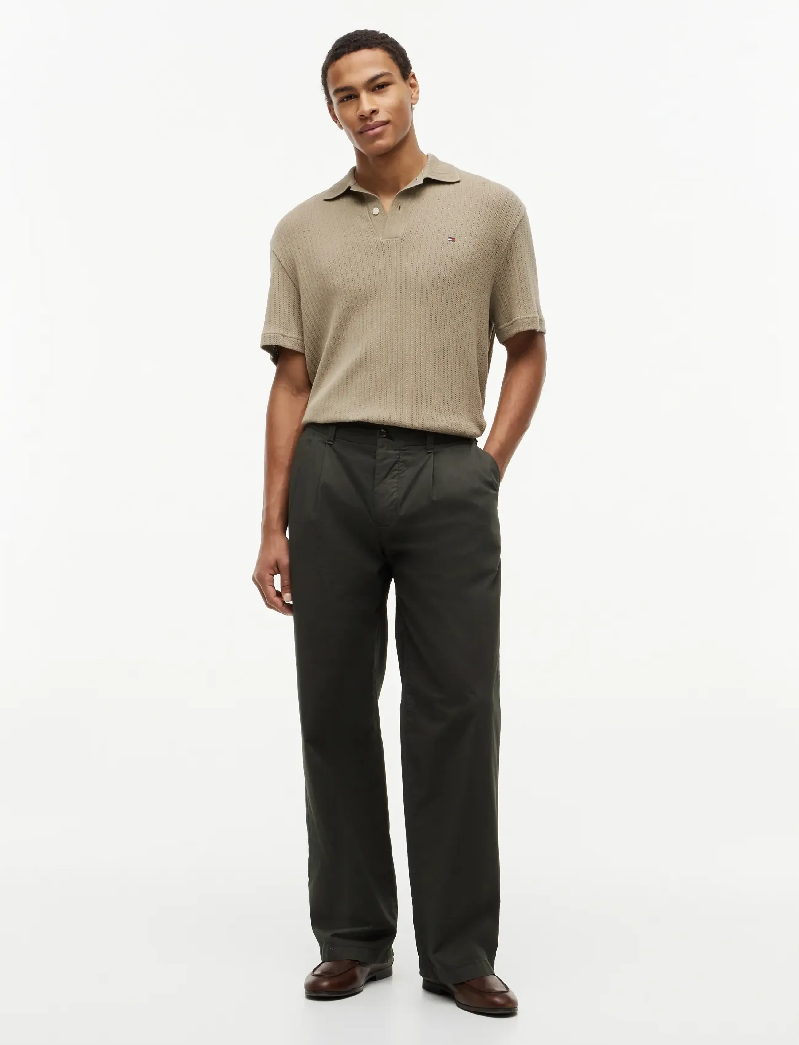 Tommy Hilfiger - OPEN KNIT RELAXED FIT POLO - premium-styles - keystone - 4