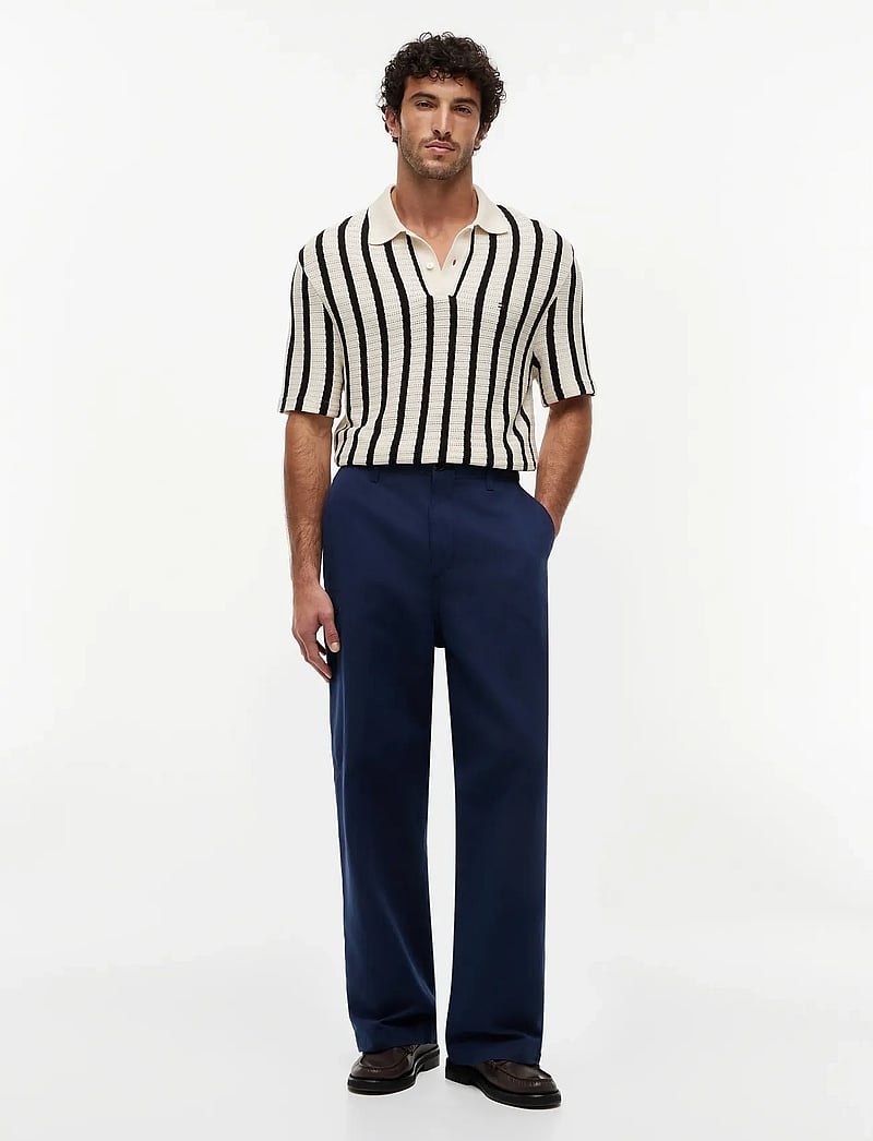 Tommy Hilfiger - OPEN KNIT RELAXED FIT POLO - polostrik - muslin black - 4