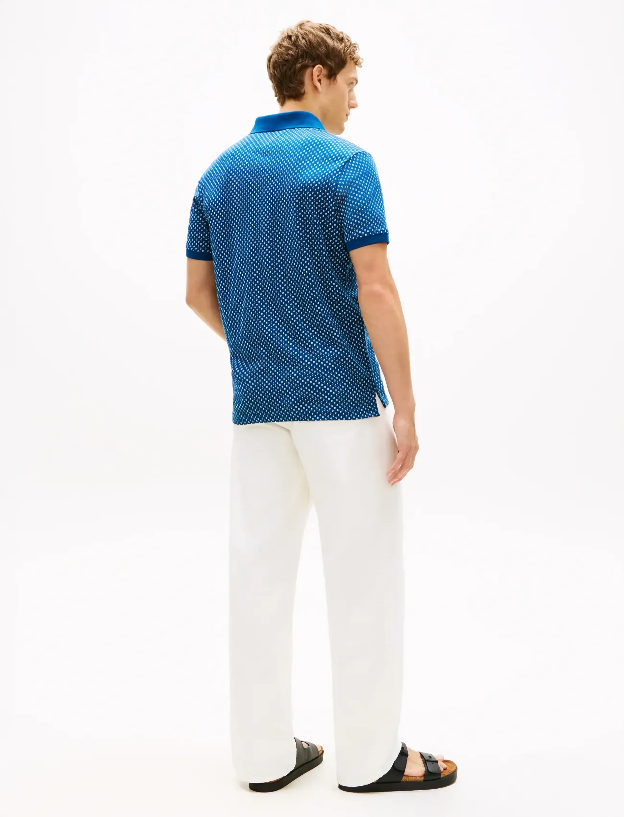 Tommy Hilfiger - AOP INTERLOCK REG POLO - kortærmede poloer - blue jean with aop - 2