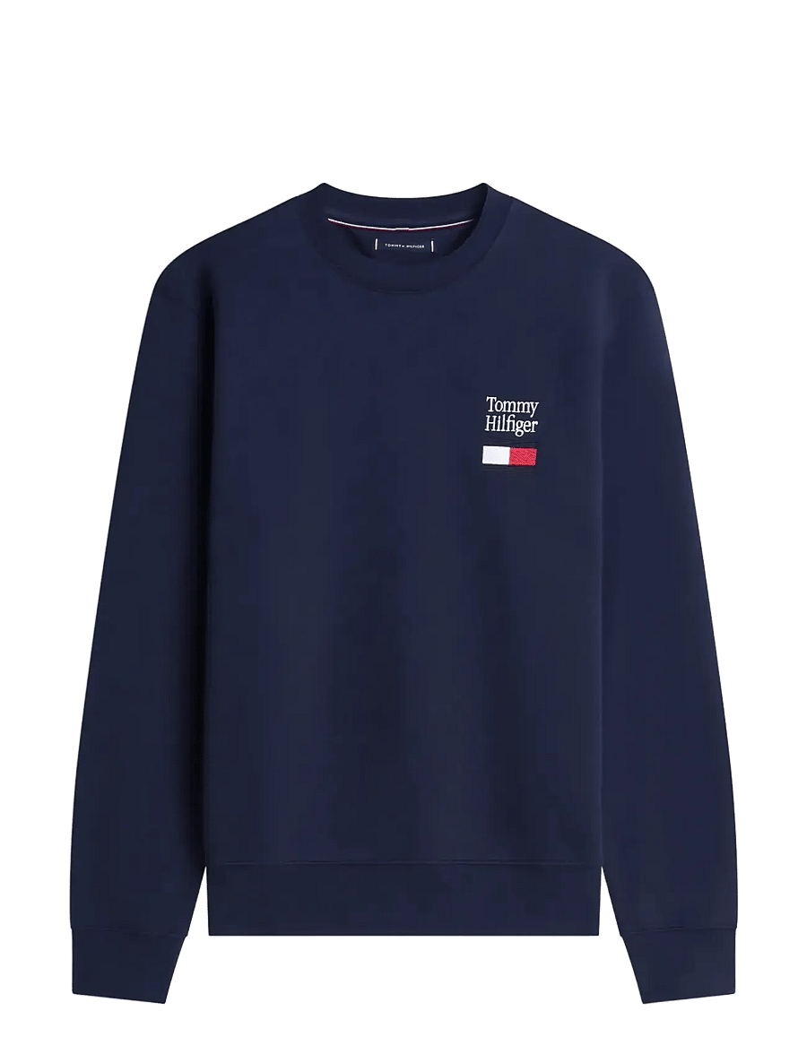 Tommy Hilfiger - TOMMY EMBRO FLAG SWEATSHIRT - dressipluusid - desert sky - 1