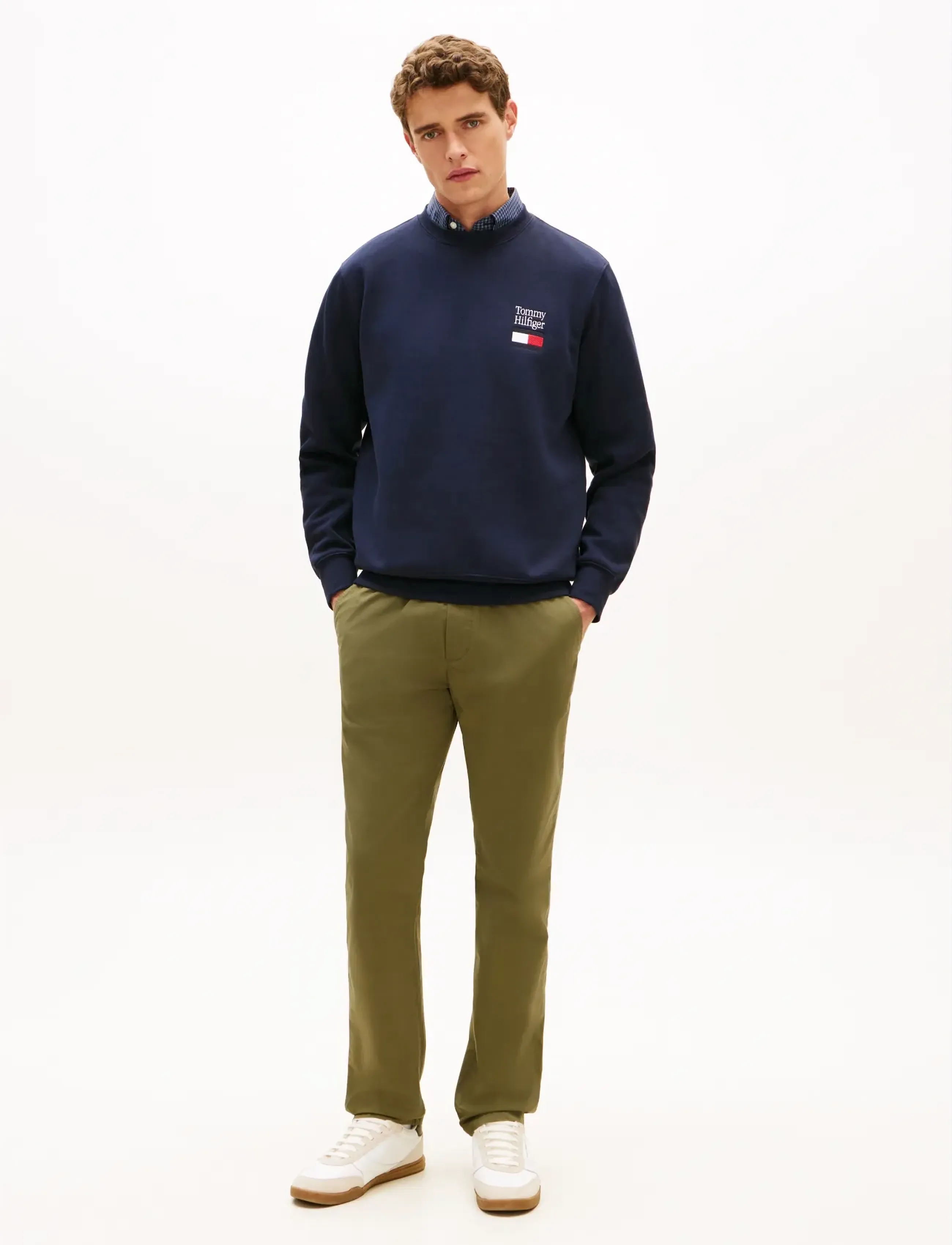 Tommy Hilfiger - TOMMY EMBRO FLAG SWEATSHIRT - shop by occasion - desert sky - 3