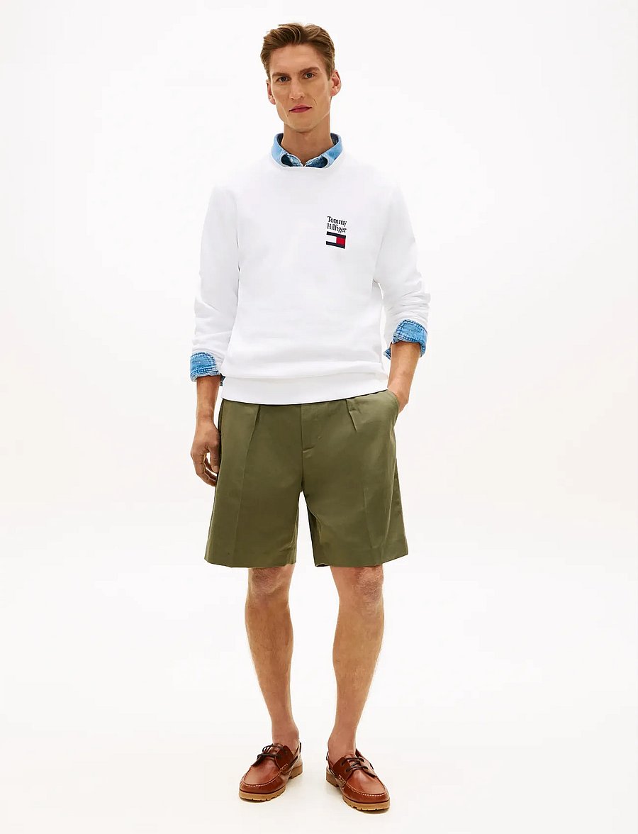 Tommy Hilfiger - TOMMY EMBRO FLAG SWEATSHIRT - dressipluusid - white - 3