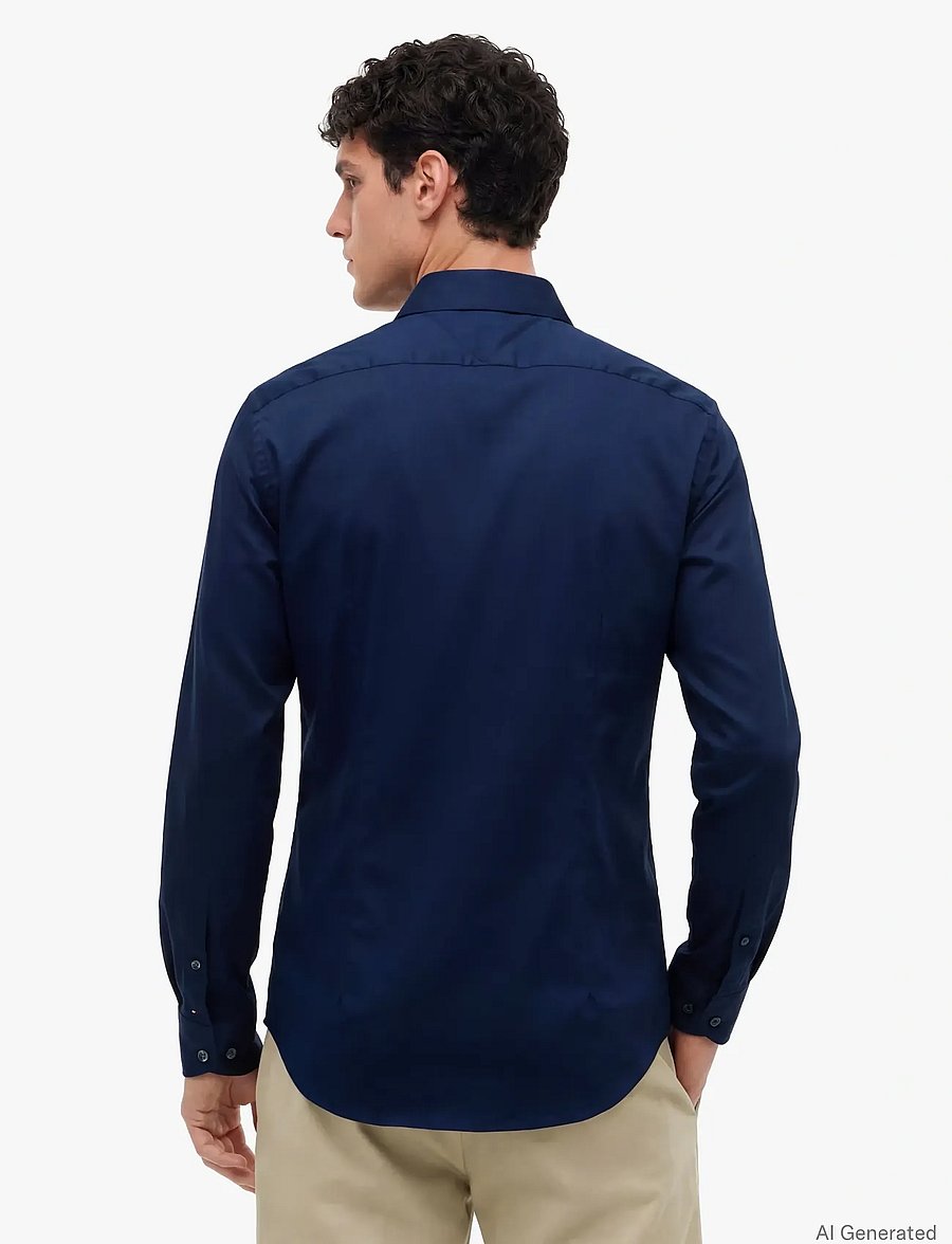 Tommy Hilfiger - NY FLEX COLLAR SOLID SHIRT - formelle hemden - navy iris - 2