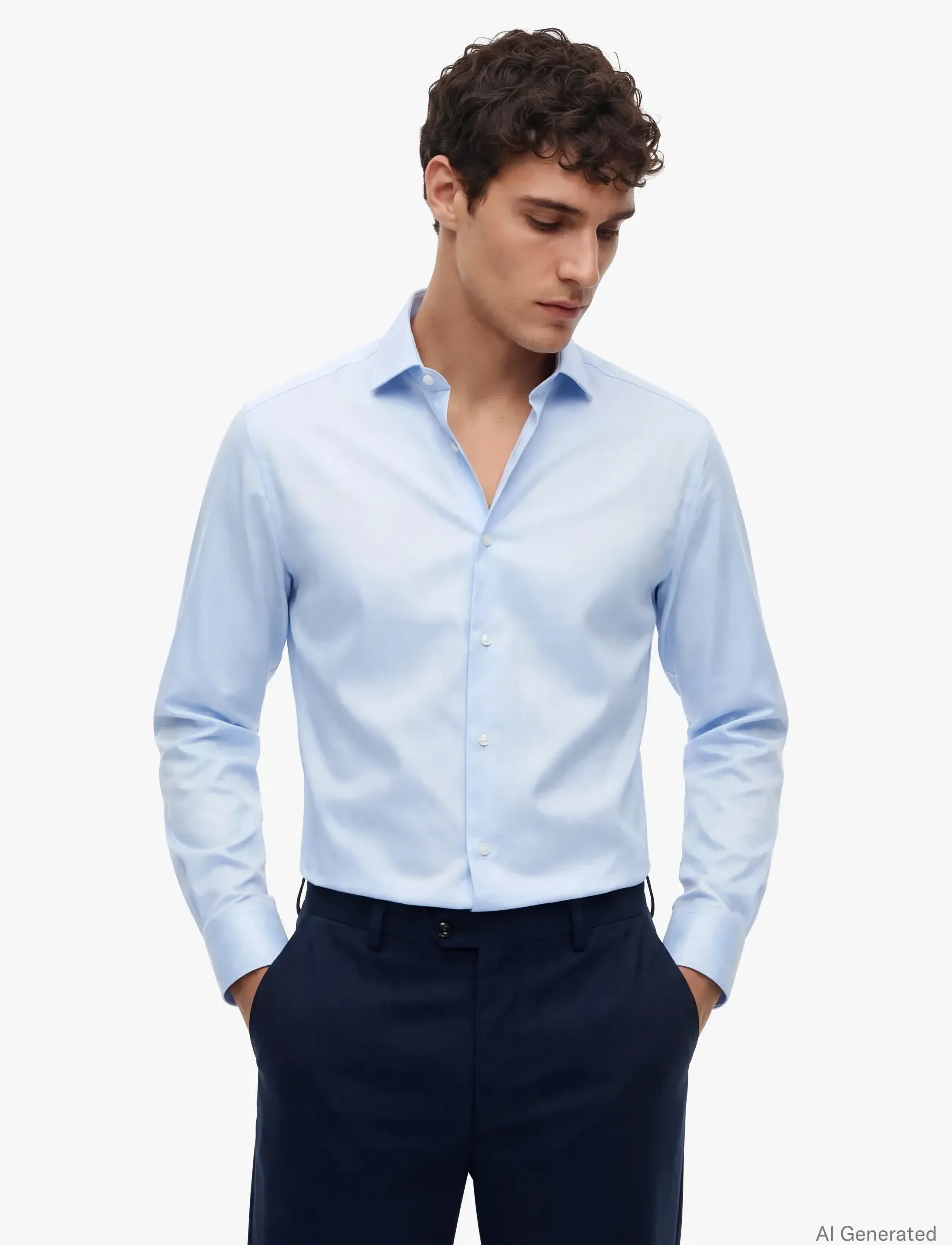 Tommy Hilfiger DC FLEX COLLAR SOLID SHIRT - Klær - SWEET BLUE / blue
