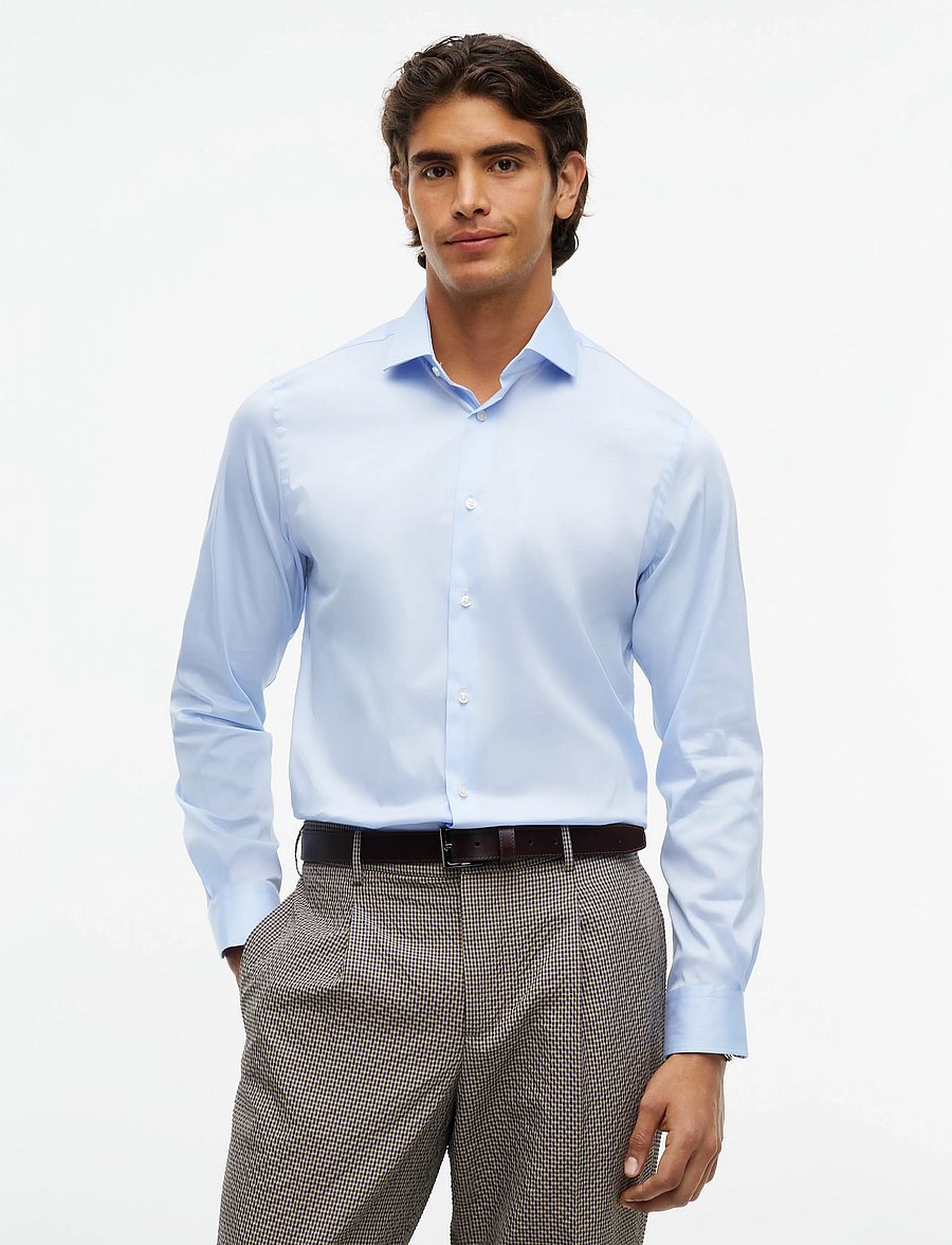 Tommy Hilfiger - NY FLEX COLLAR SOLID SHIRT - ametlikud särgid - sweet blue - 0