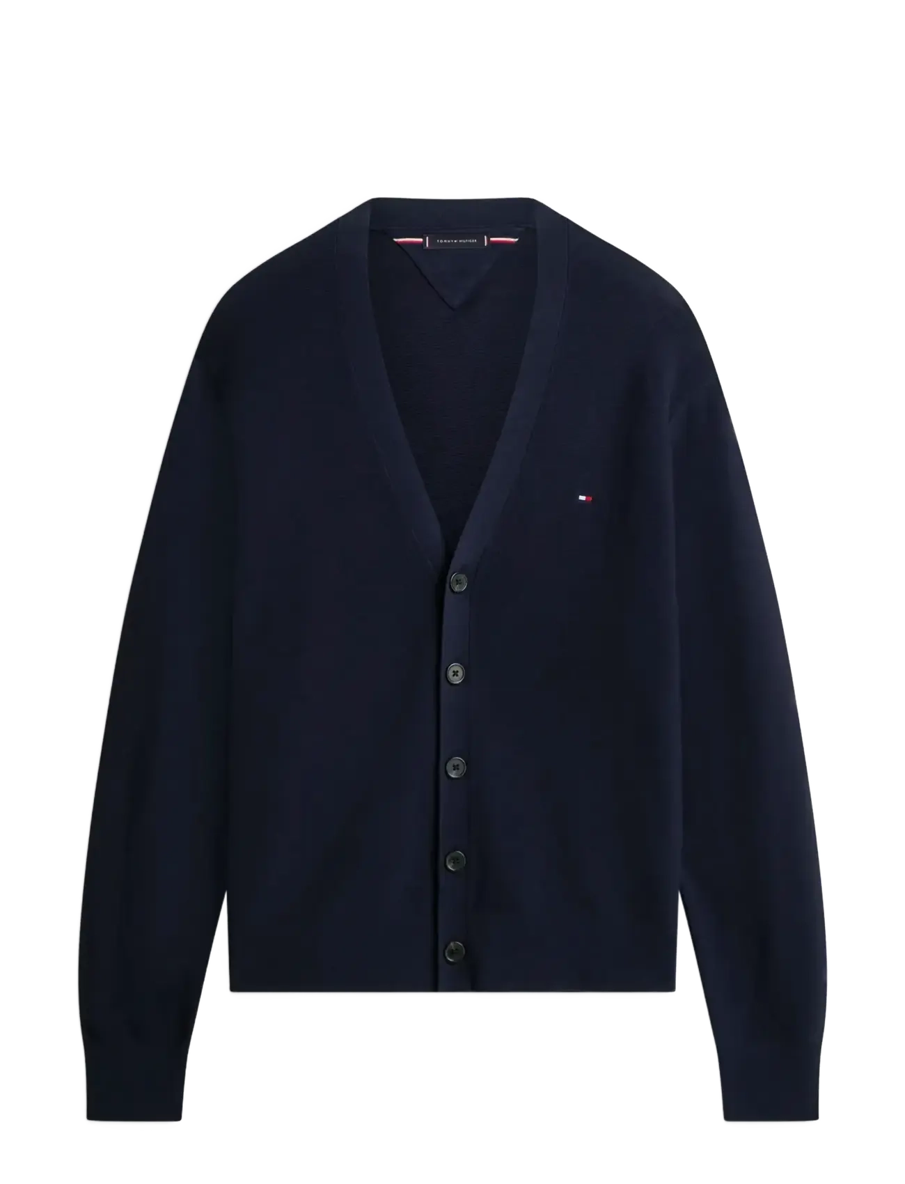 Tommy Hilfiger COOL TOUCH STRUCTURE CARDIGAN - Strik - DESERT SKY / navy