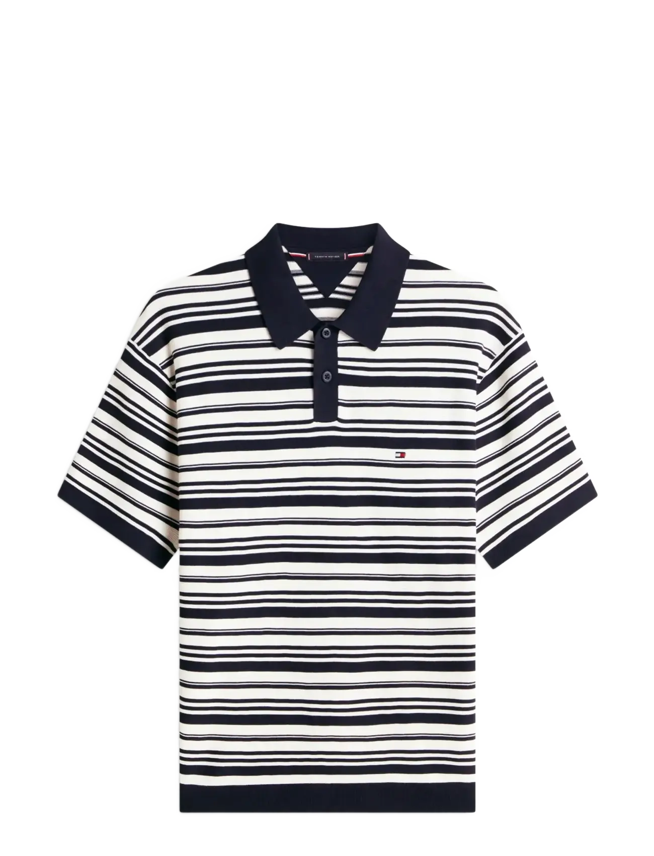 TOMMY HILFIGER Cool Touch Structure Ss Polo Navy - M - Herren
